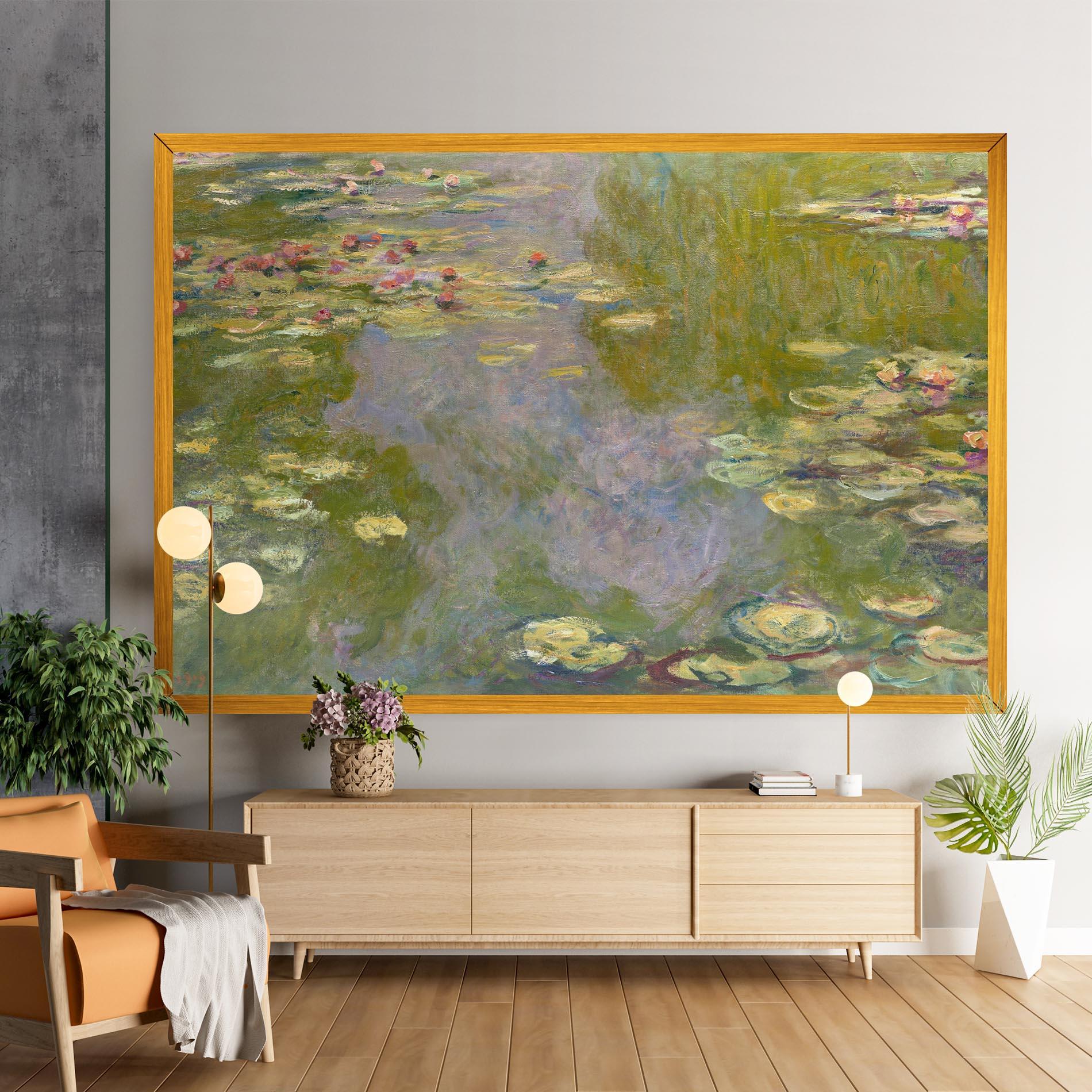 Vászonkép Water Lilies Monet mockup 9