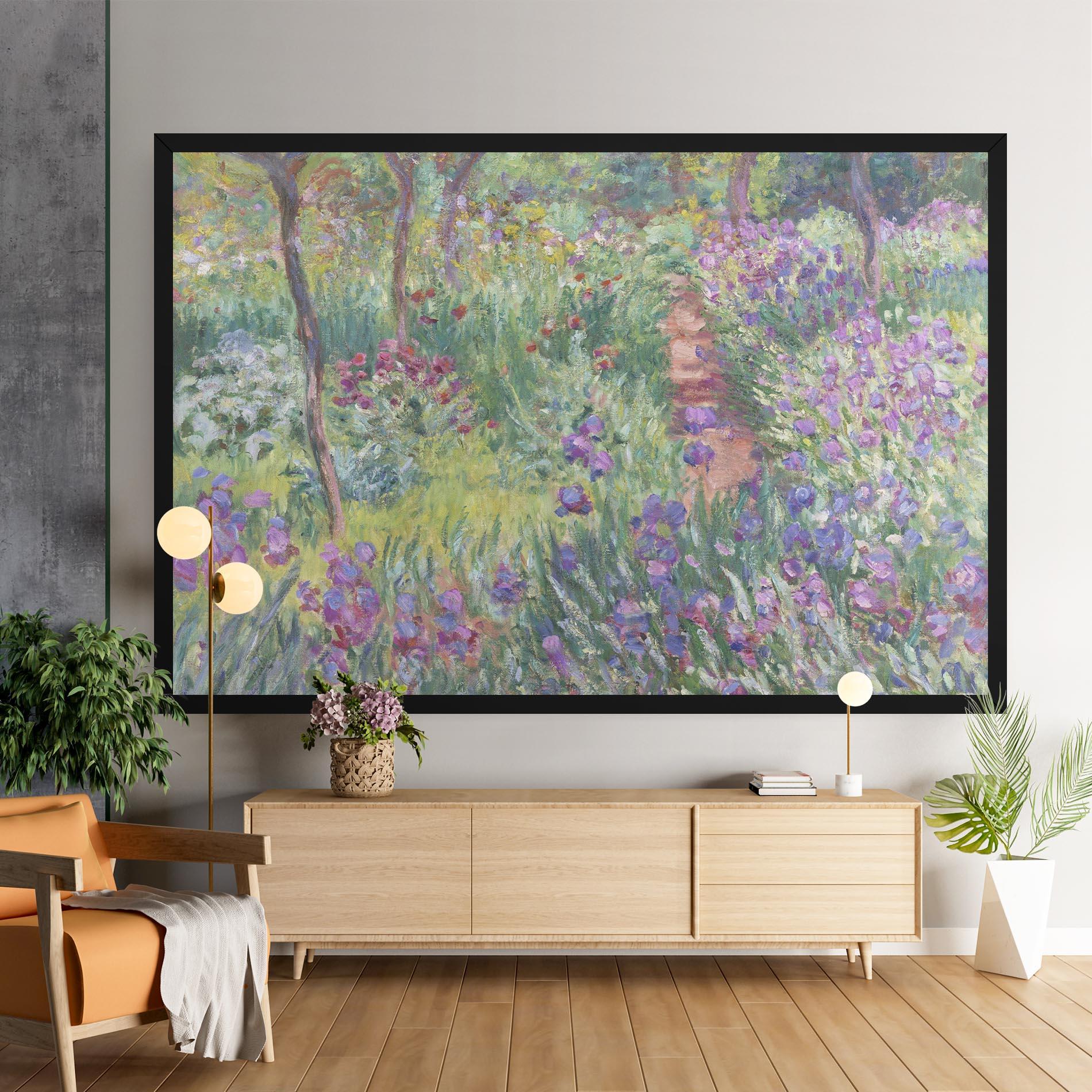 Vászonkép Garden In Giverny Monet mockup 9