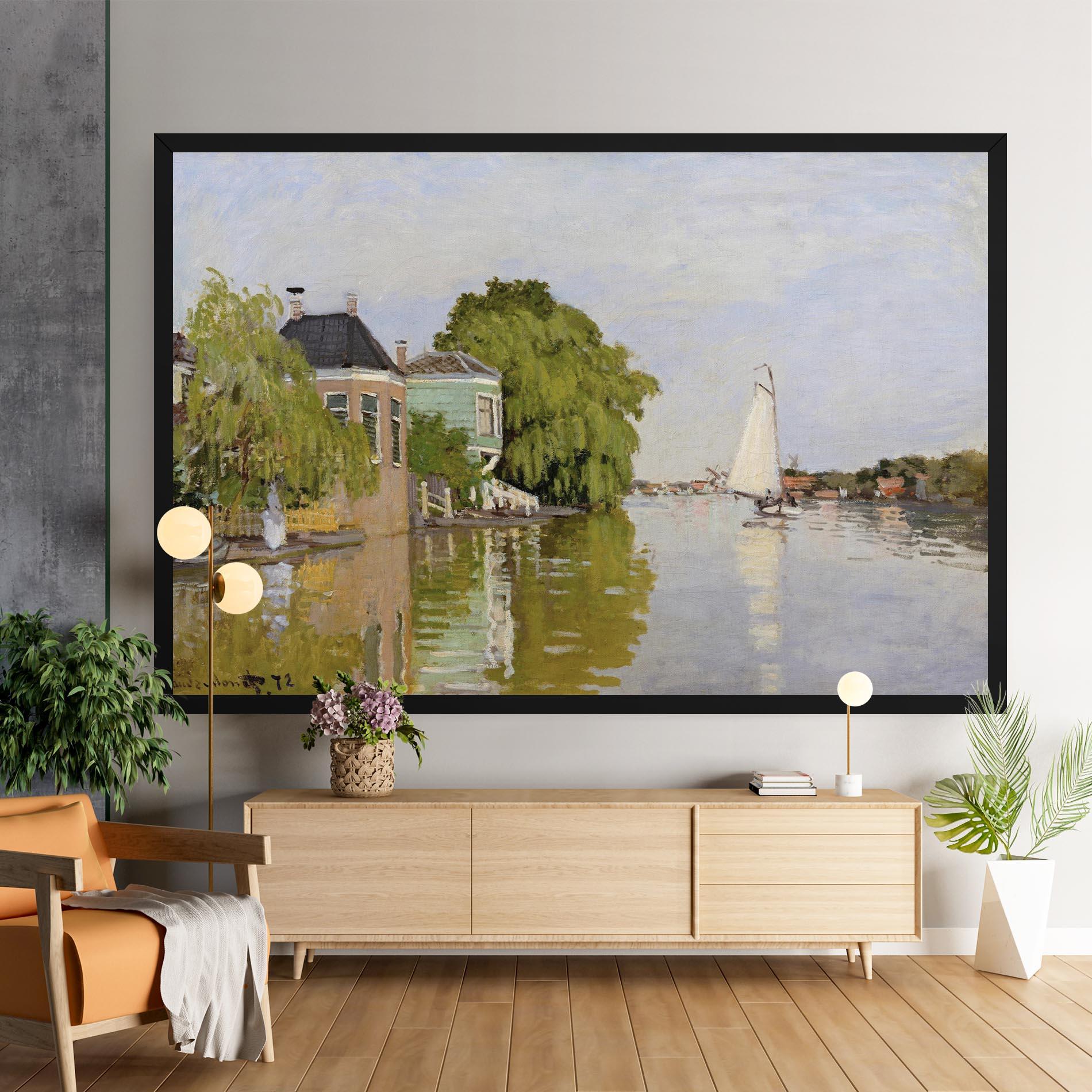 Vászonkép Houses On The Achterzaan mockup 9