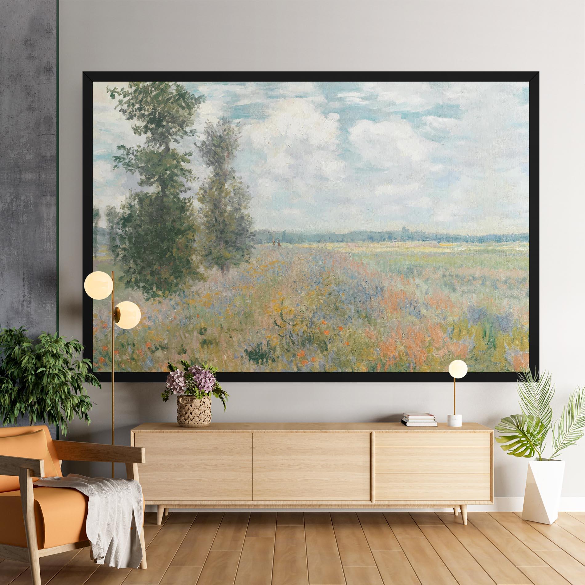 Vászonkép Monet's Landscape Background mockup 9