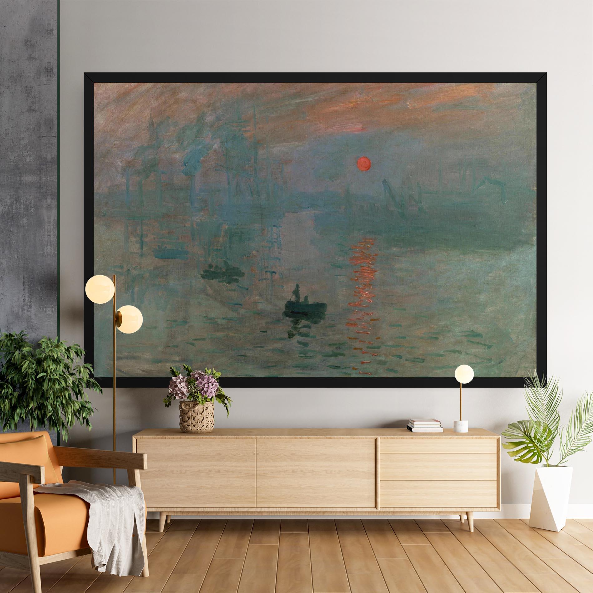 Vászonkép Monet Sunrise mockup 9