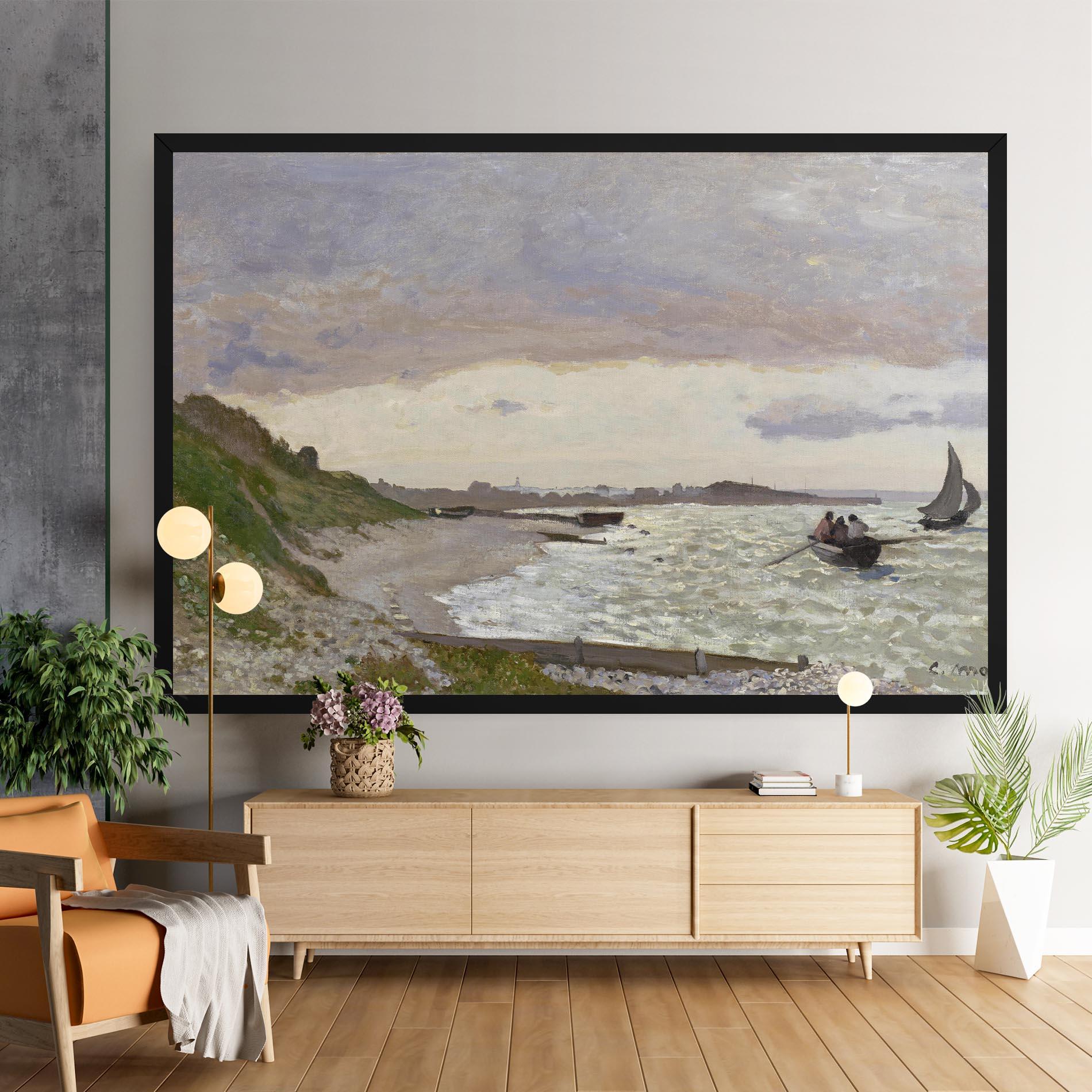 Vászonkép Seashore At Sainte Adresse mockup 9