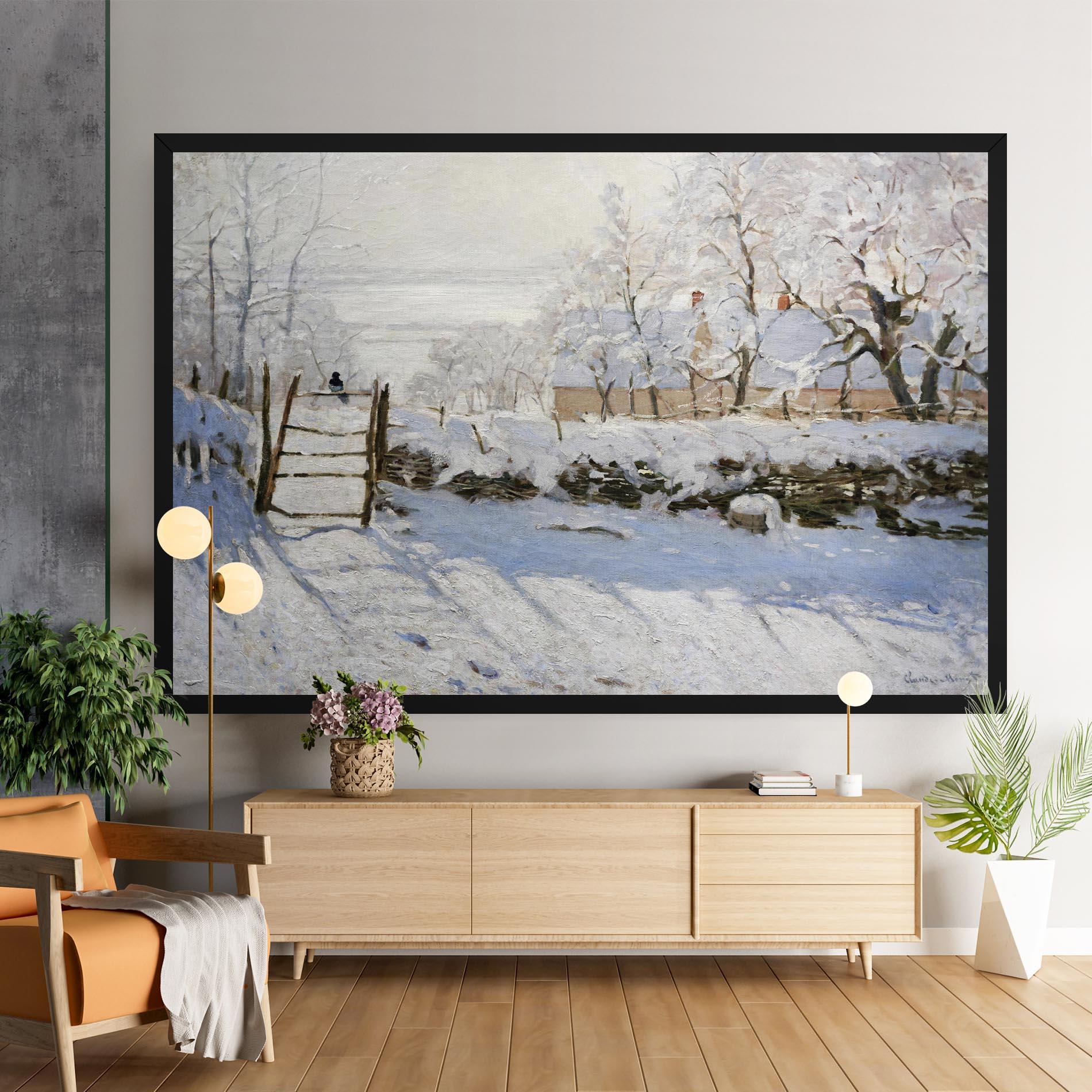 Vászonkép The Magpie mockup 9