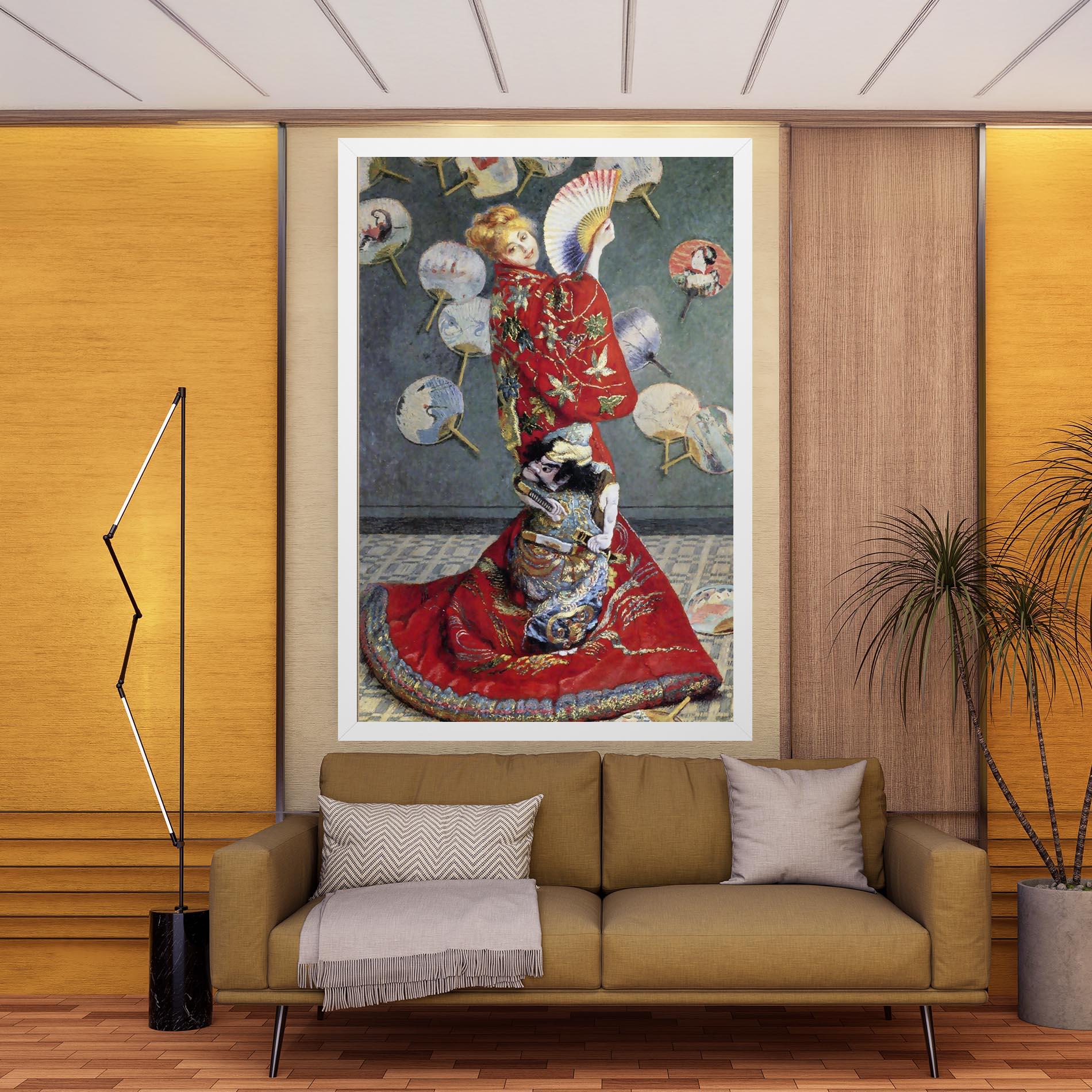 Vászonkép Camille Monet In Japanese Costume mockup 9