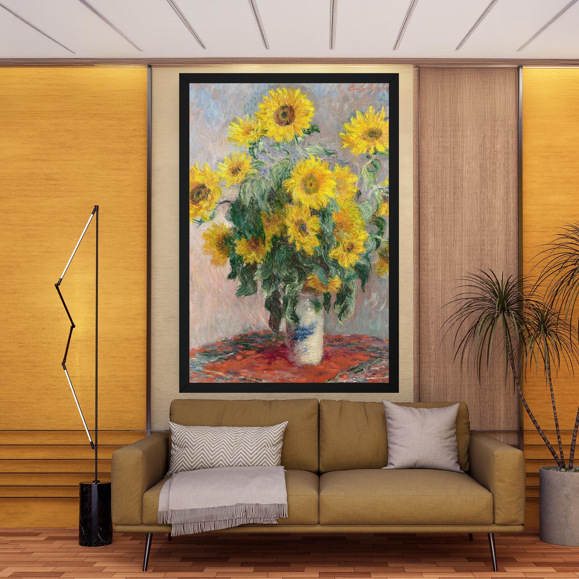 Vászonkép Bouquet Of Sunflowers 1881 mockup 9