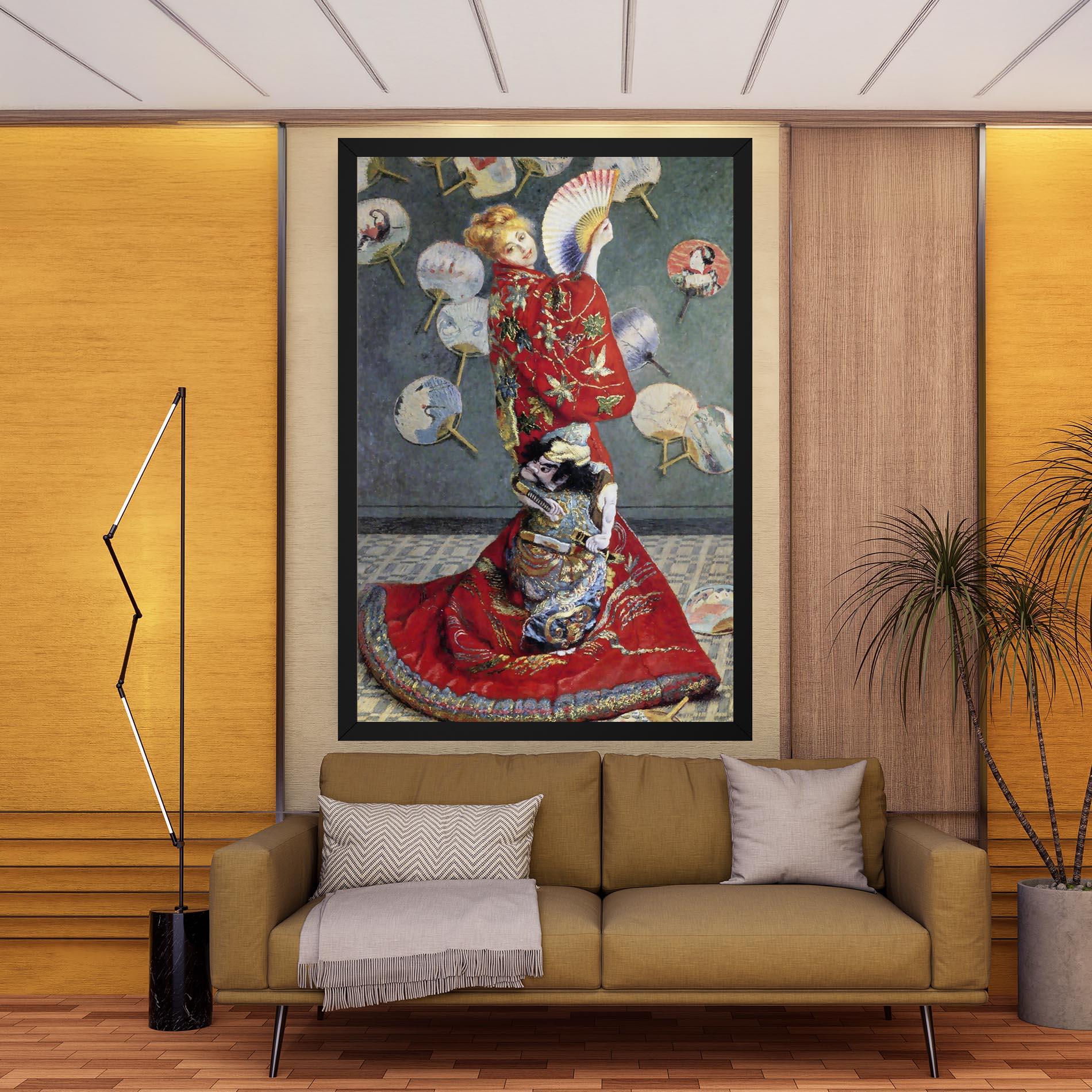 Vászonkép Camille Monet In Japanese Costume mockup 9