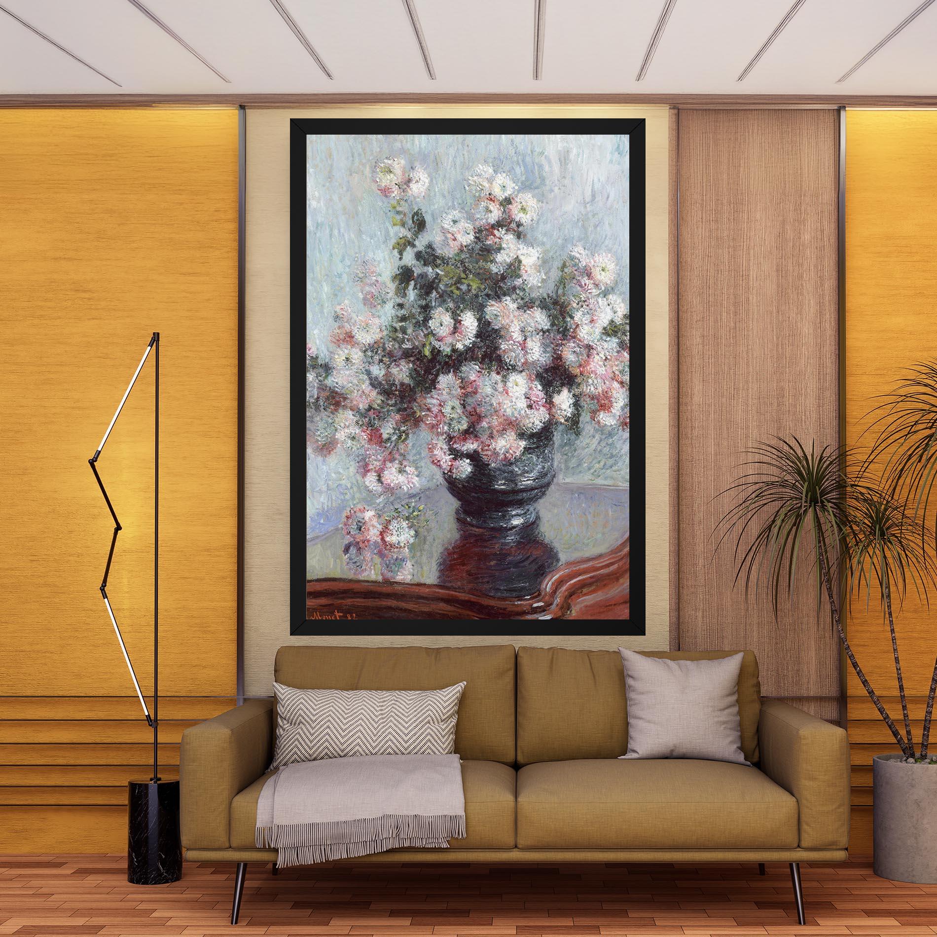 Vászonkép Chrysanthemums mockup 9