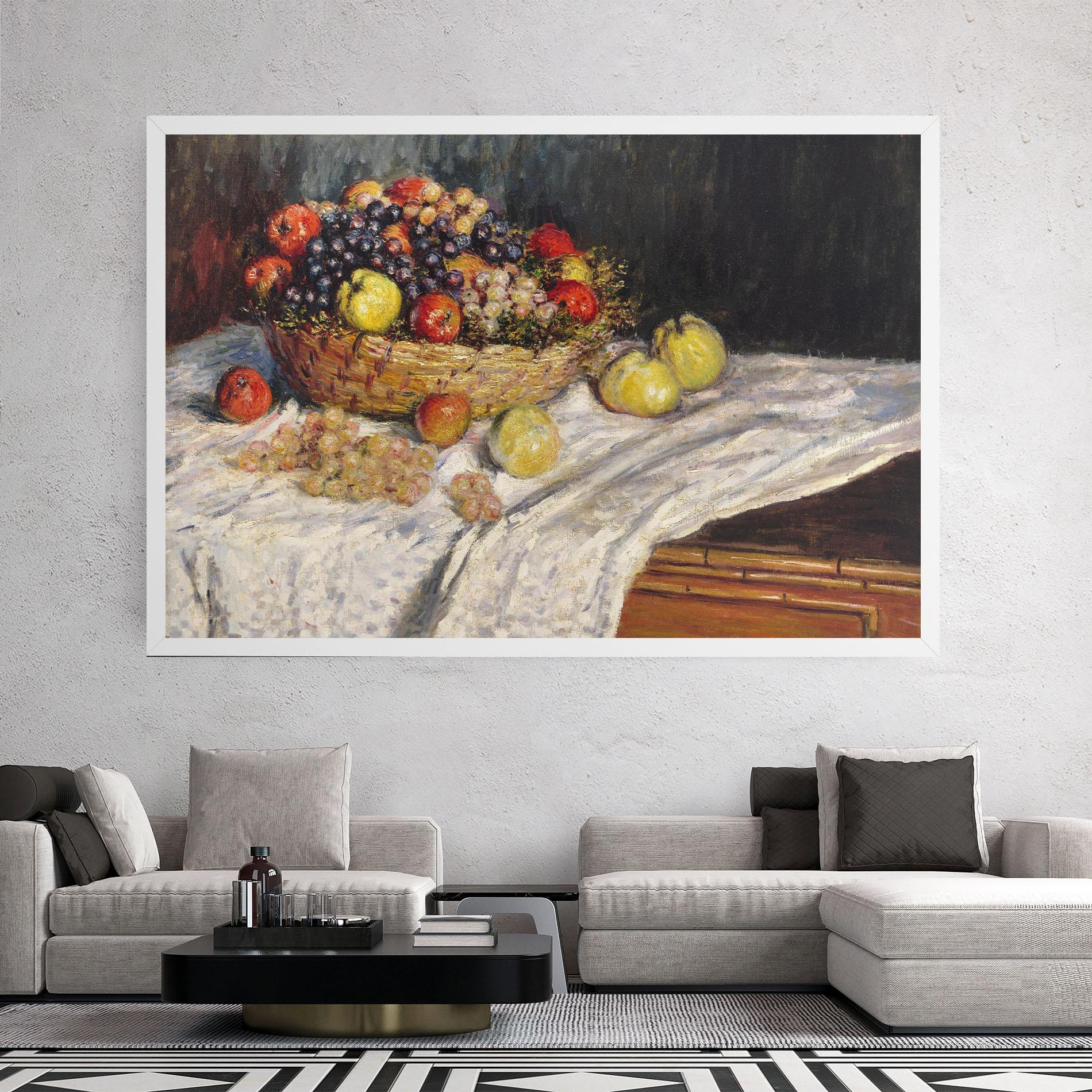 Vászonkép Apples And Grapes mockup 2