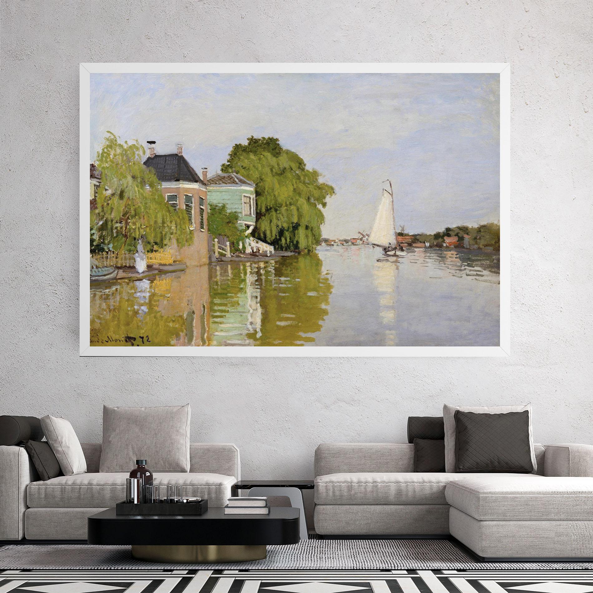 Vászonkép Houses On The Achterzaan mockup 2