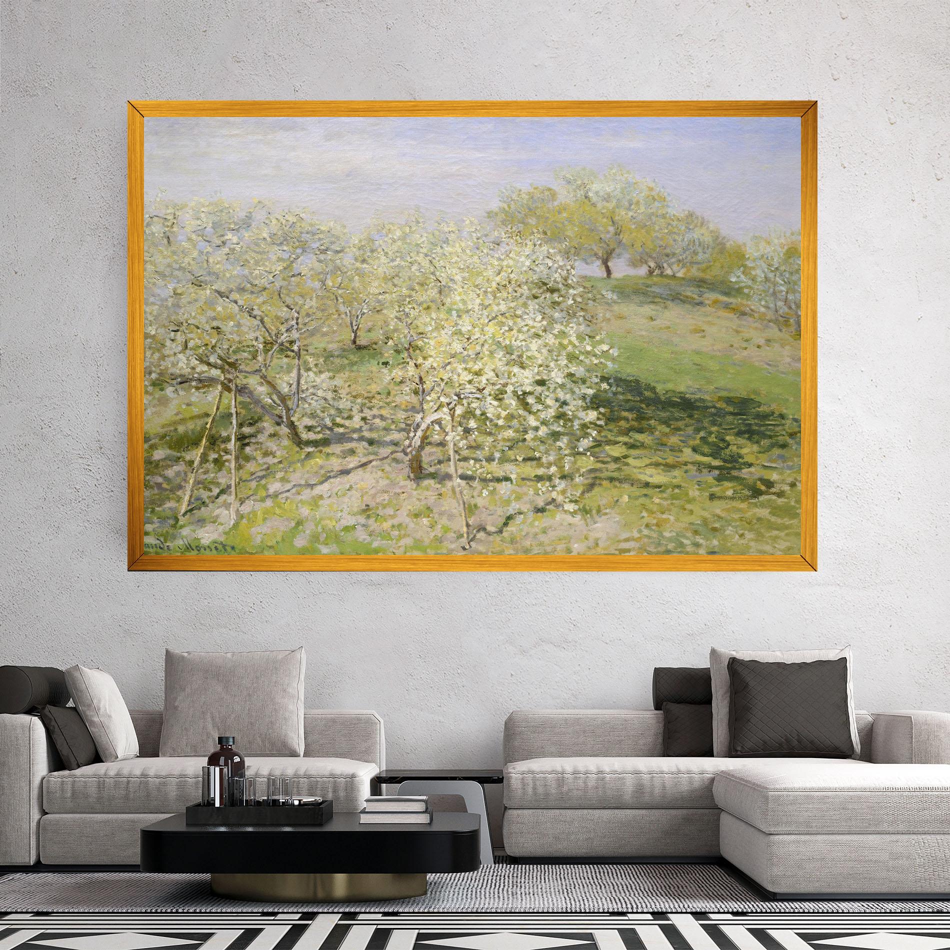 Vászonkép Fruit Trees In Bloom mockup 2