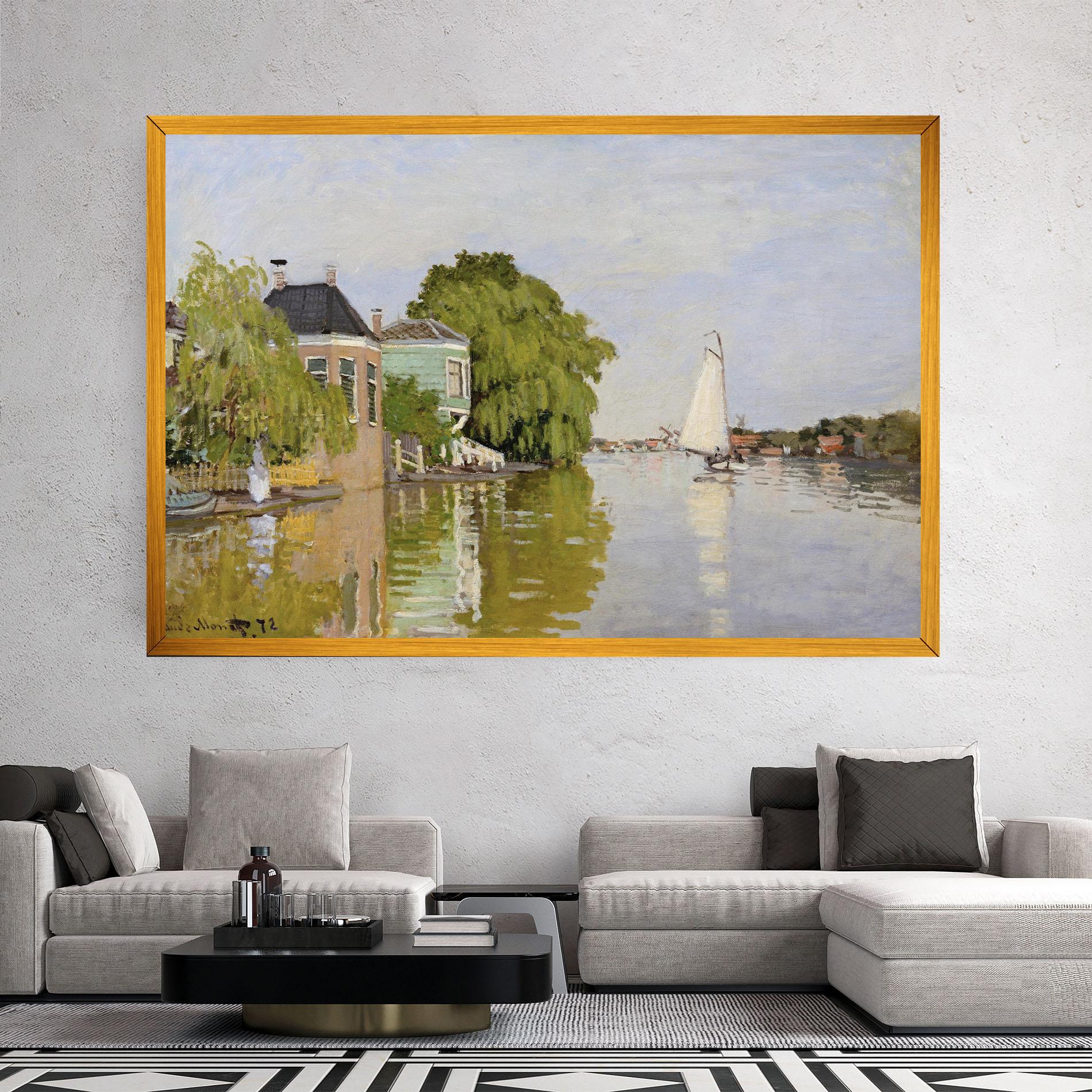 Vászonkép Houses On The Achterzaan mockup 2