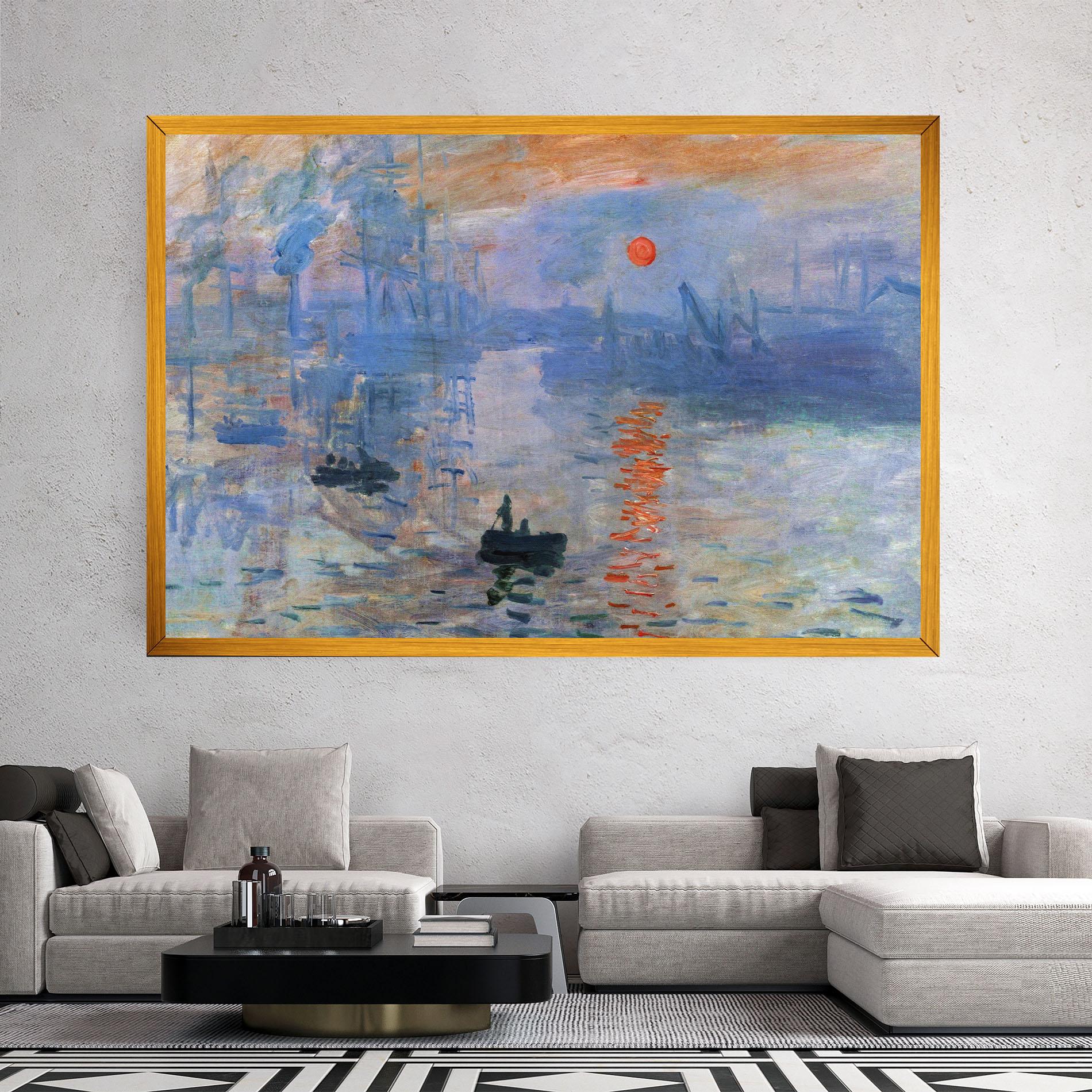 Vászonkép Monet Impressionist mockup 2