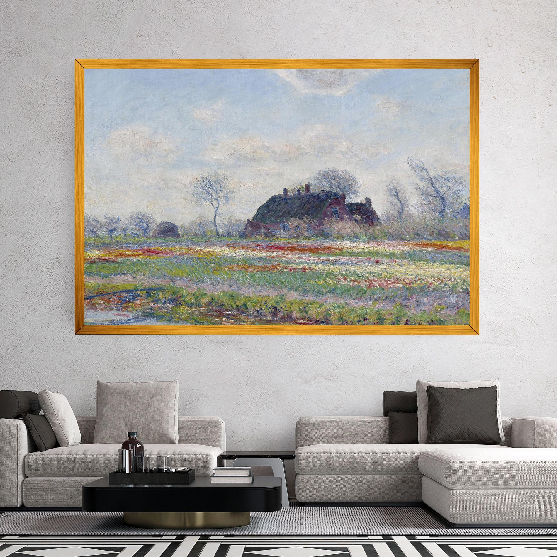 Vászonkép Tulip Fields At Sassenheim mockup 2