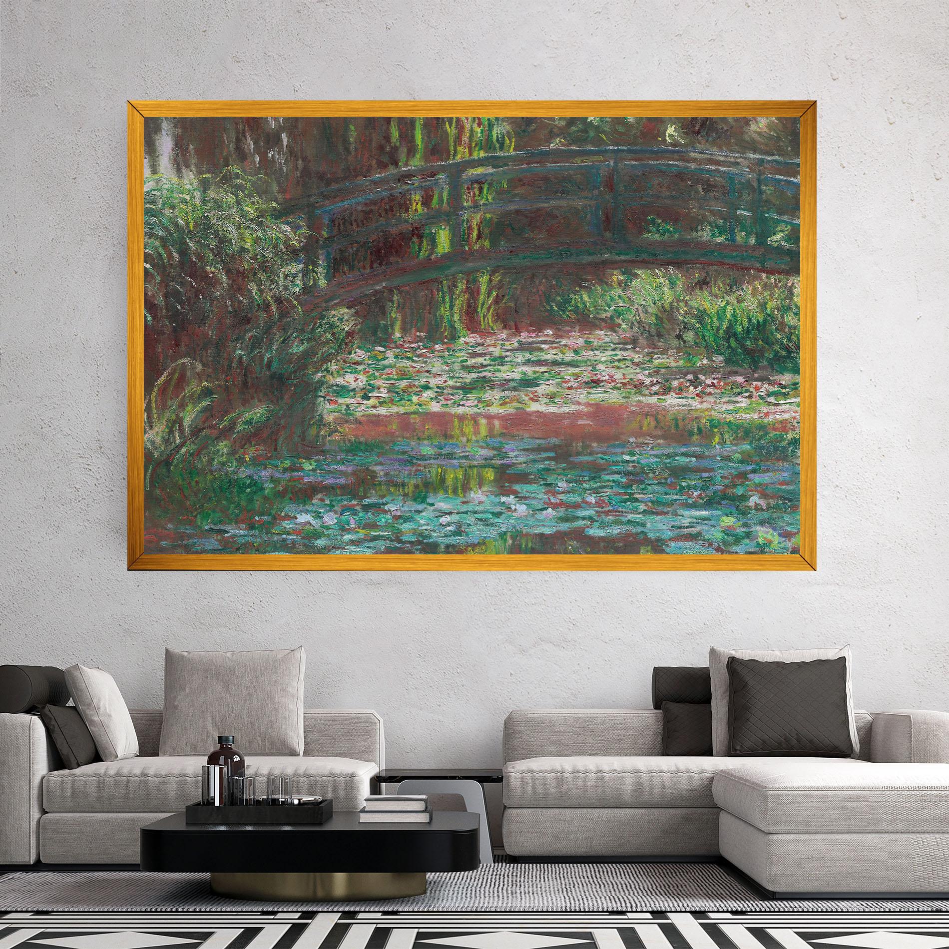 Vászonkép Water Lily Pond mockup 2