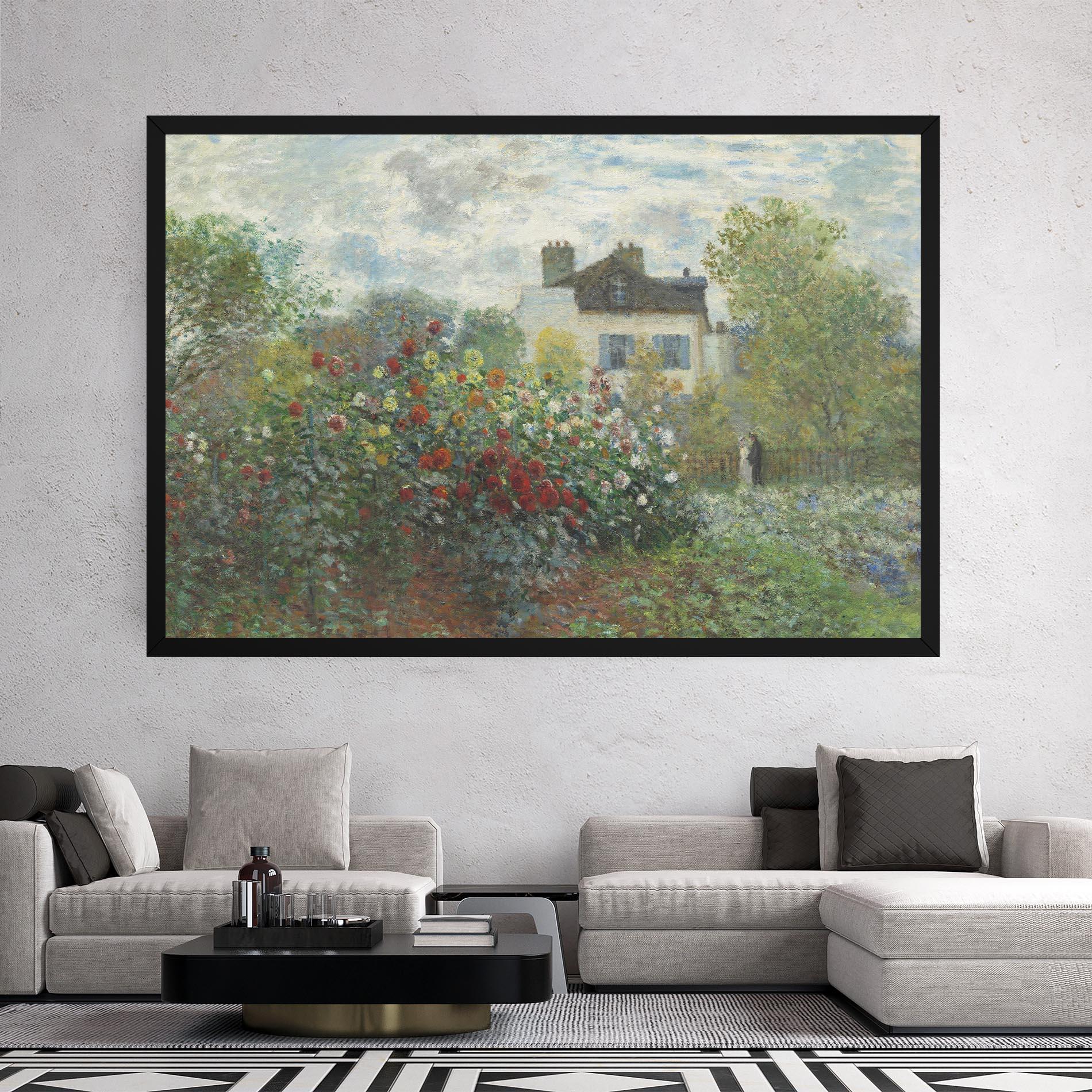 Vászonkép Garden In Argenteuilt mockup 2