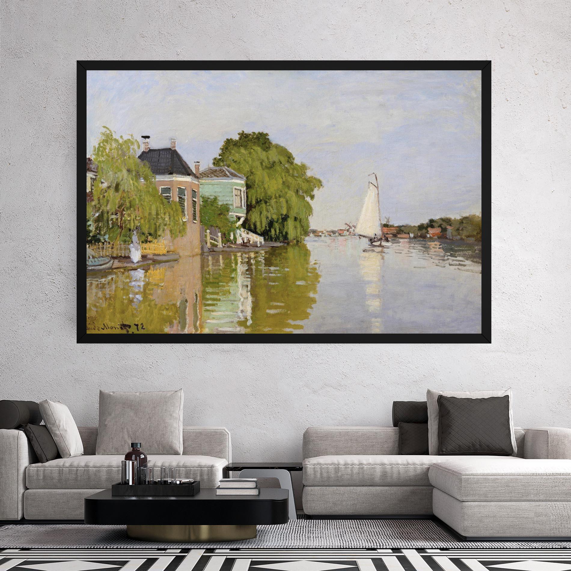 Vászonkép Houses On The Achterzaan mockup 2