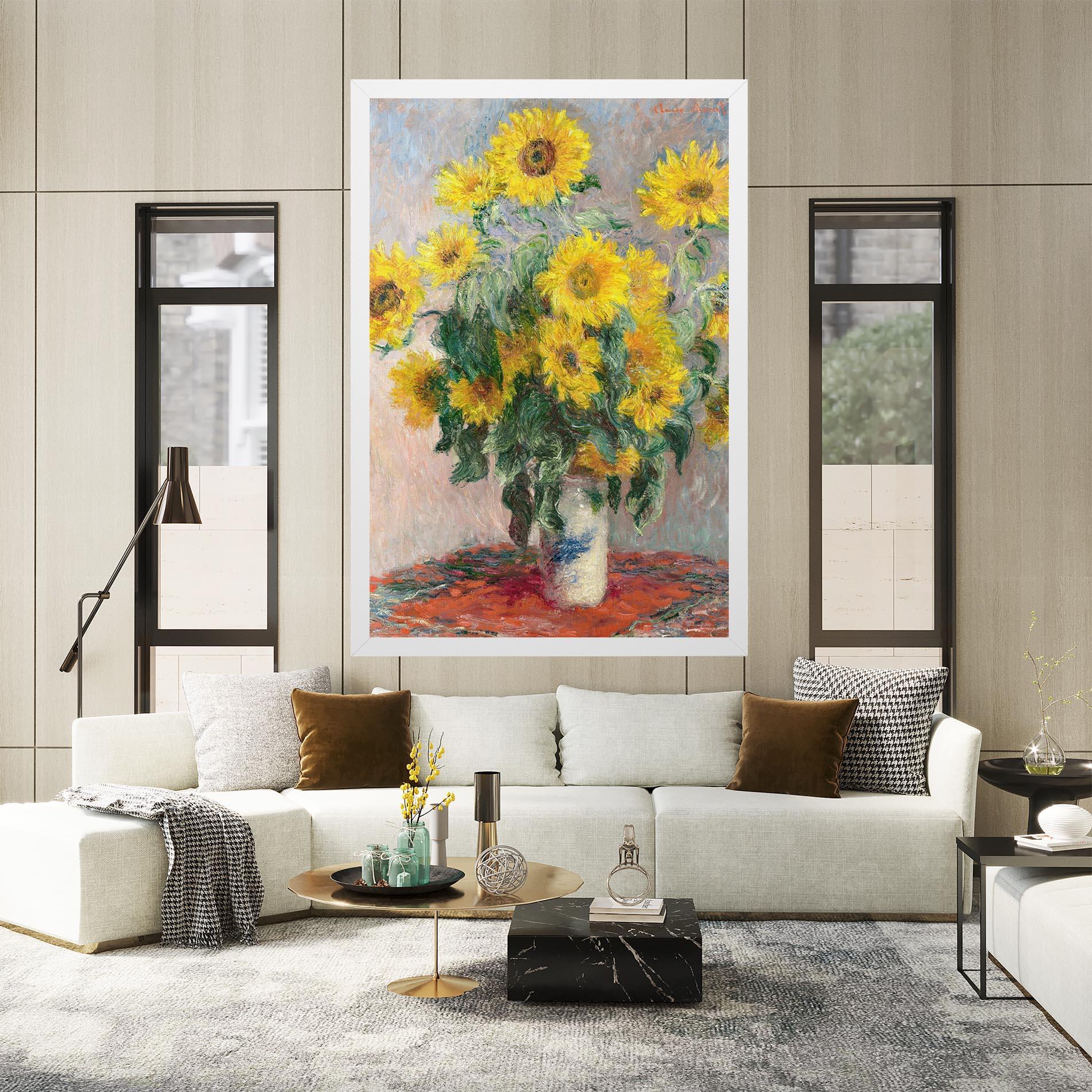 Vászonkép Bouquet Of Sunflowers 1881 mockup 2