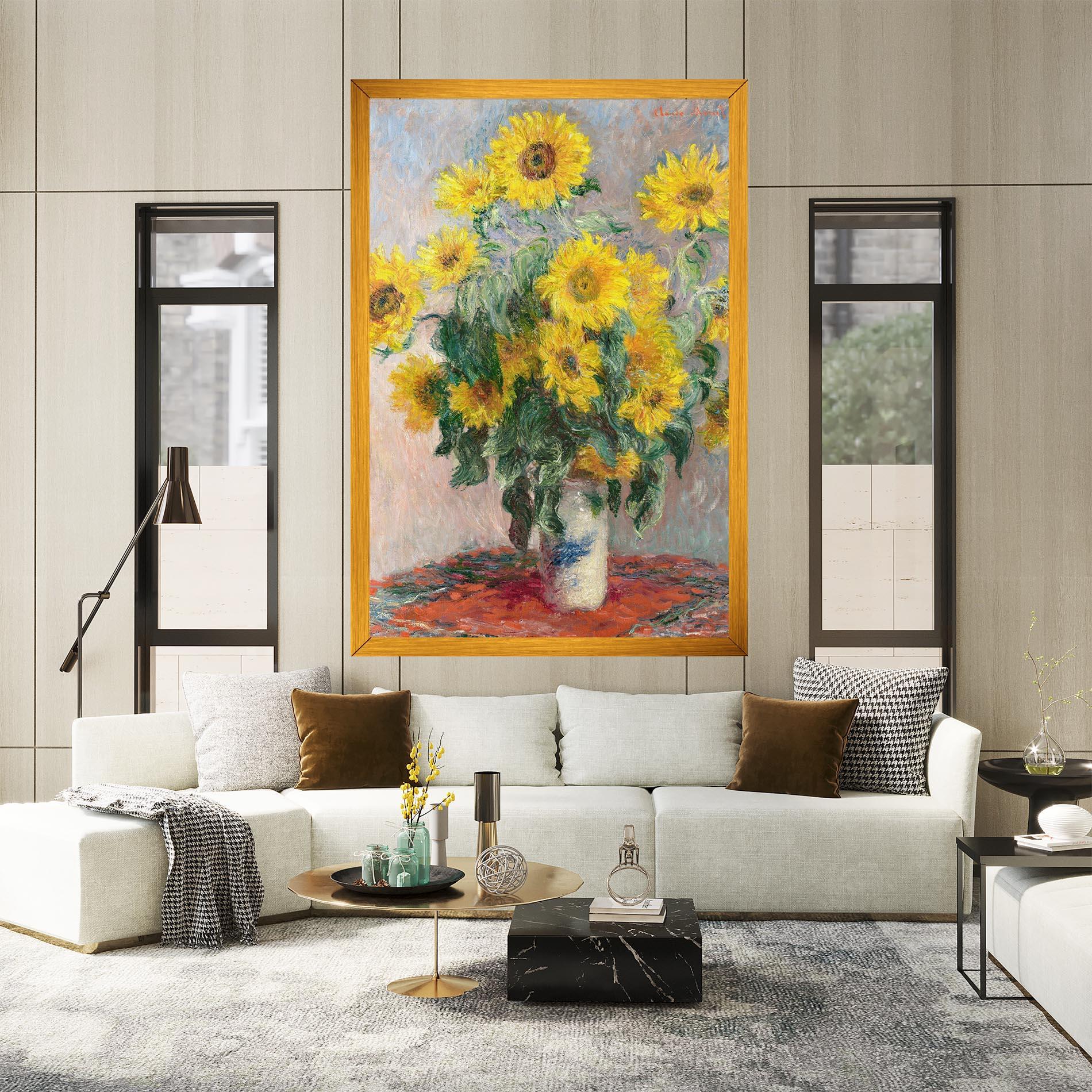 Vászonkép Bouquet Of Sunflowers 1881 mockup 2