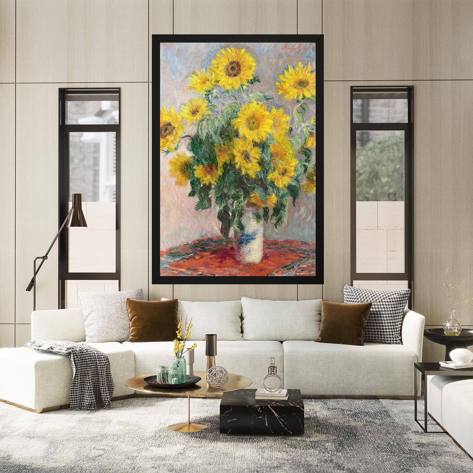 Vászonkép Bouquet Of Sunflowers 1881 mockup 2