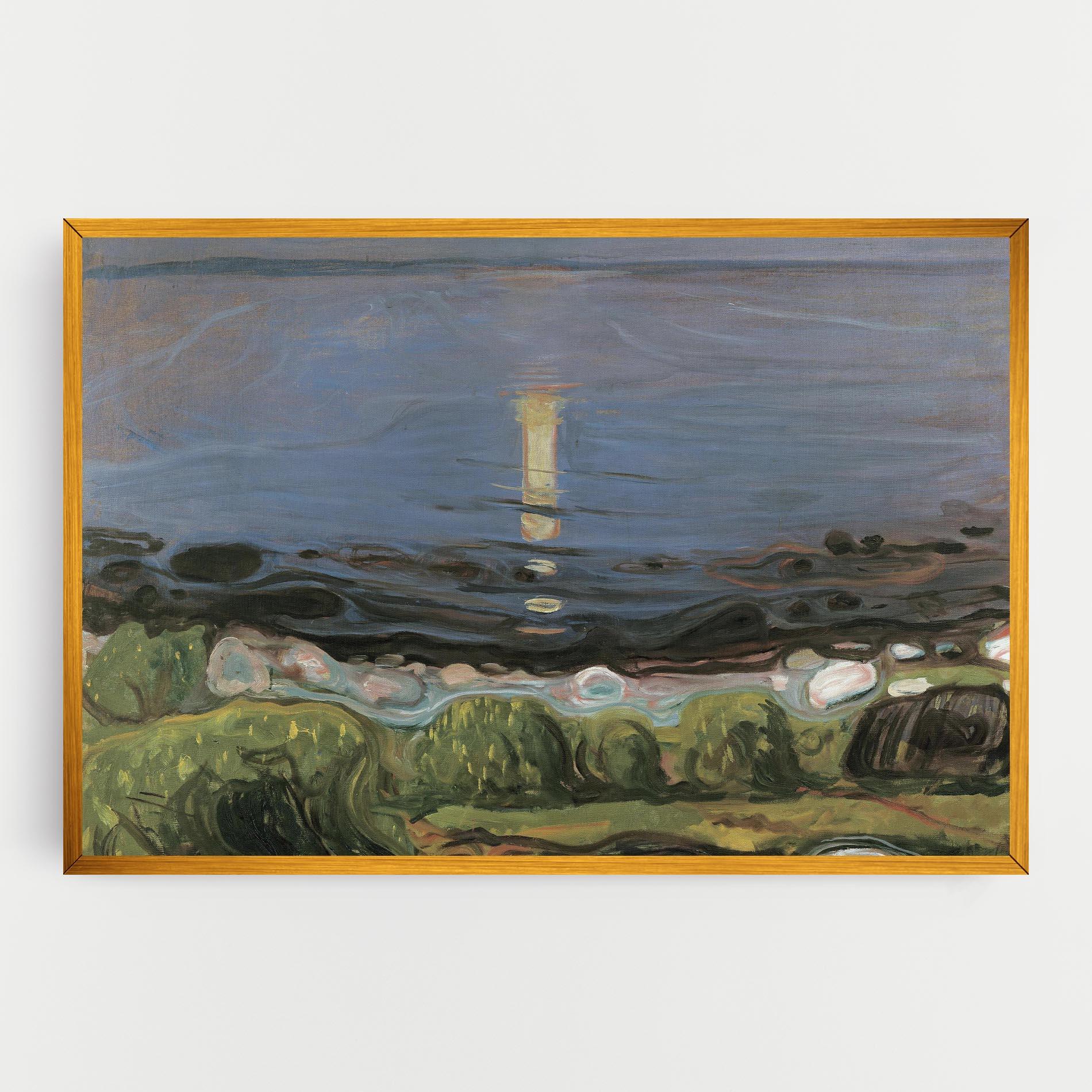 Vászonkép Summer Night Beach mockup 0