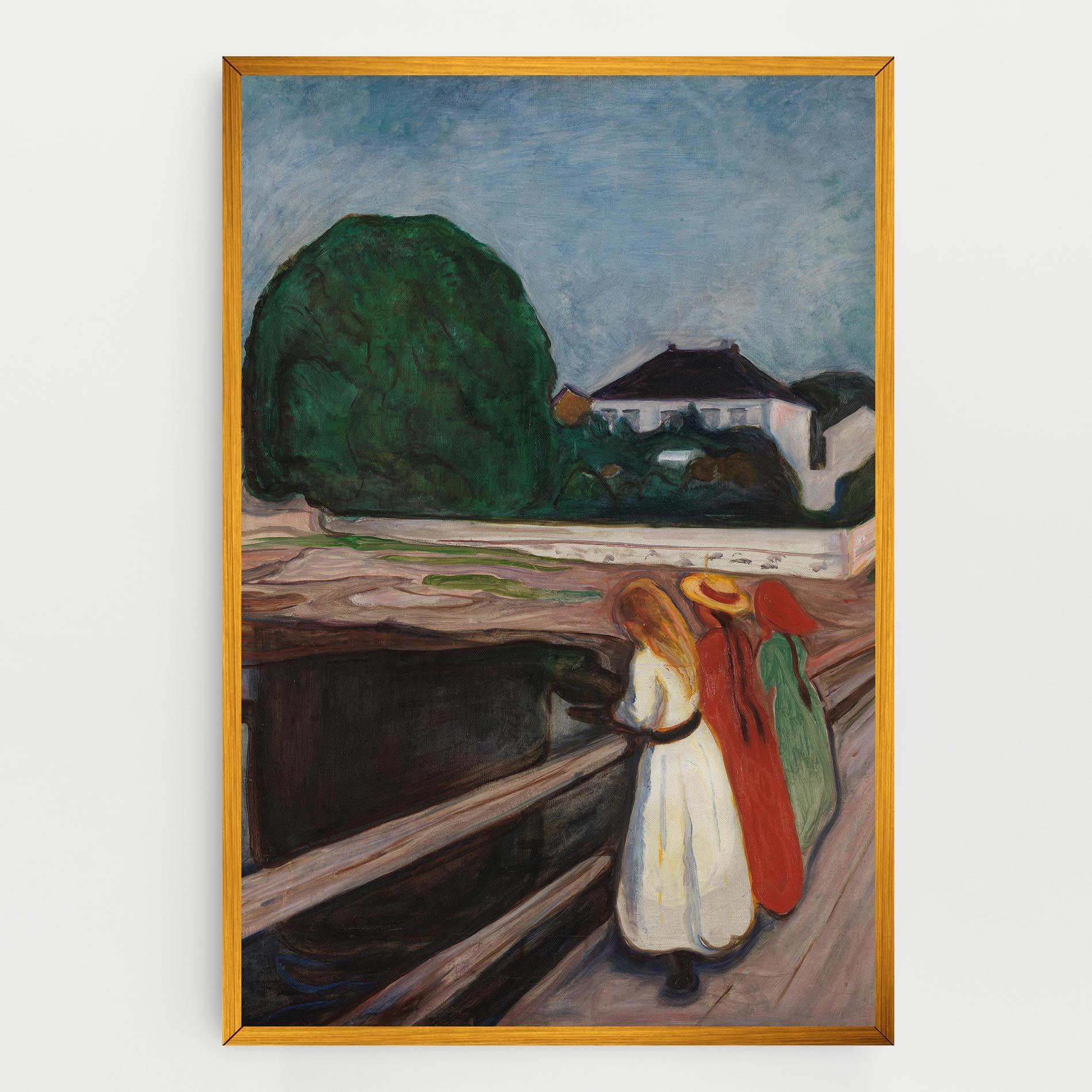 Vászonkép Girls On The Bridge mockup 0