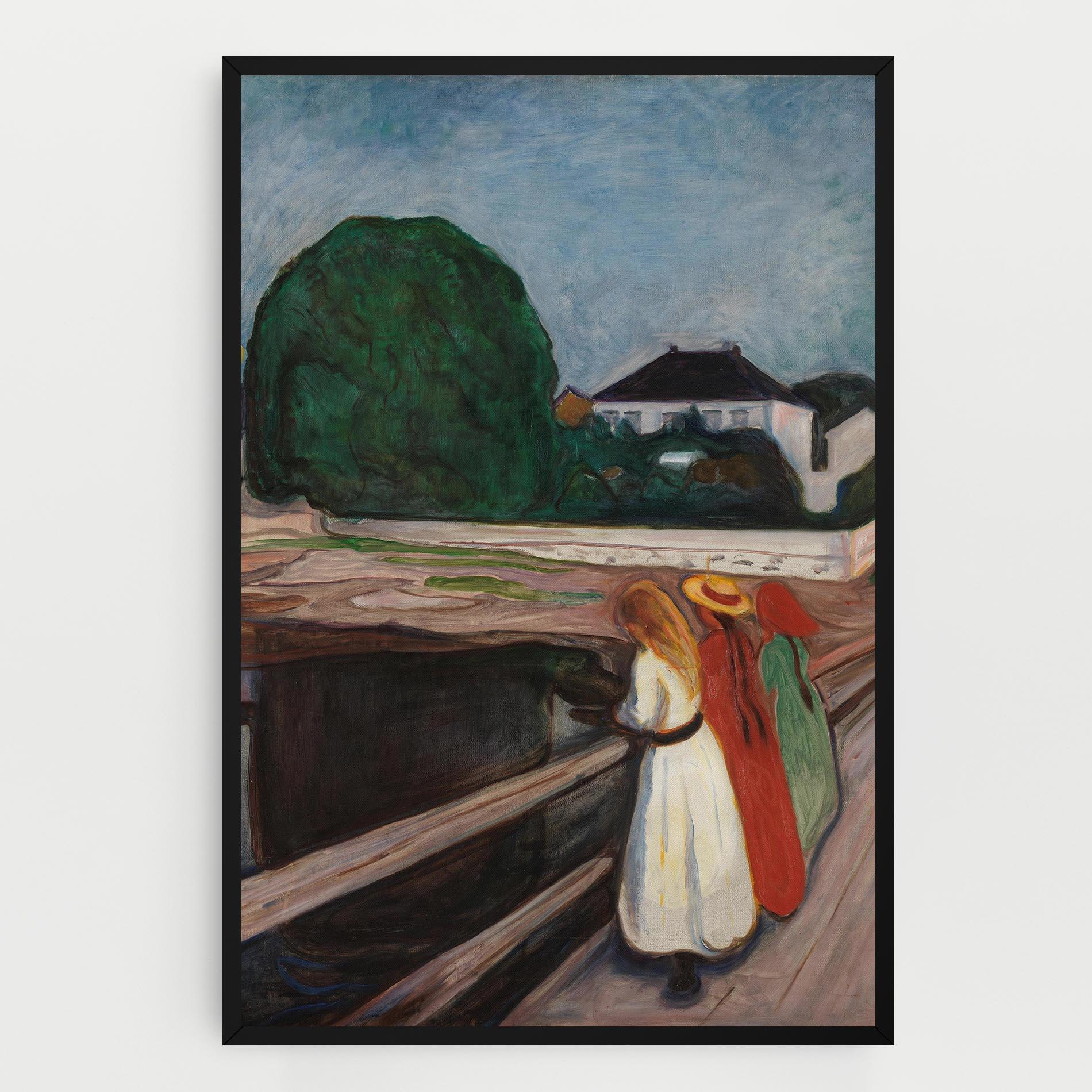 Vászonkép Girls On The Bridge mockup 0