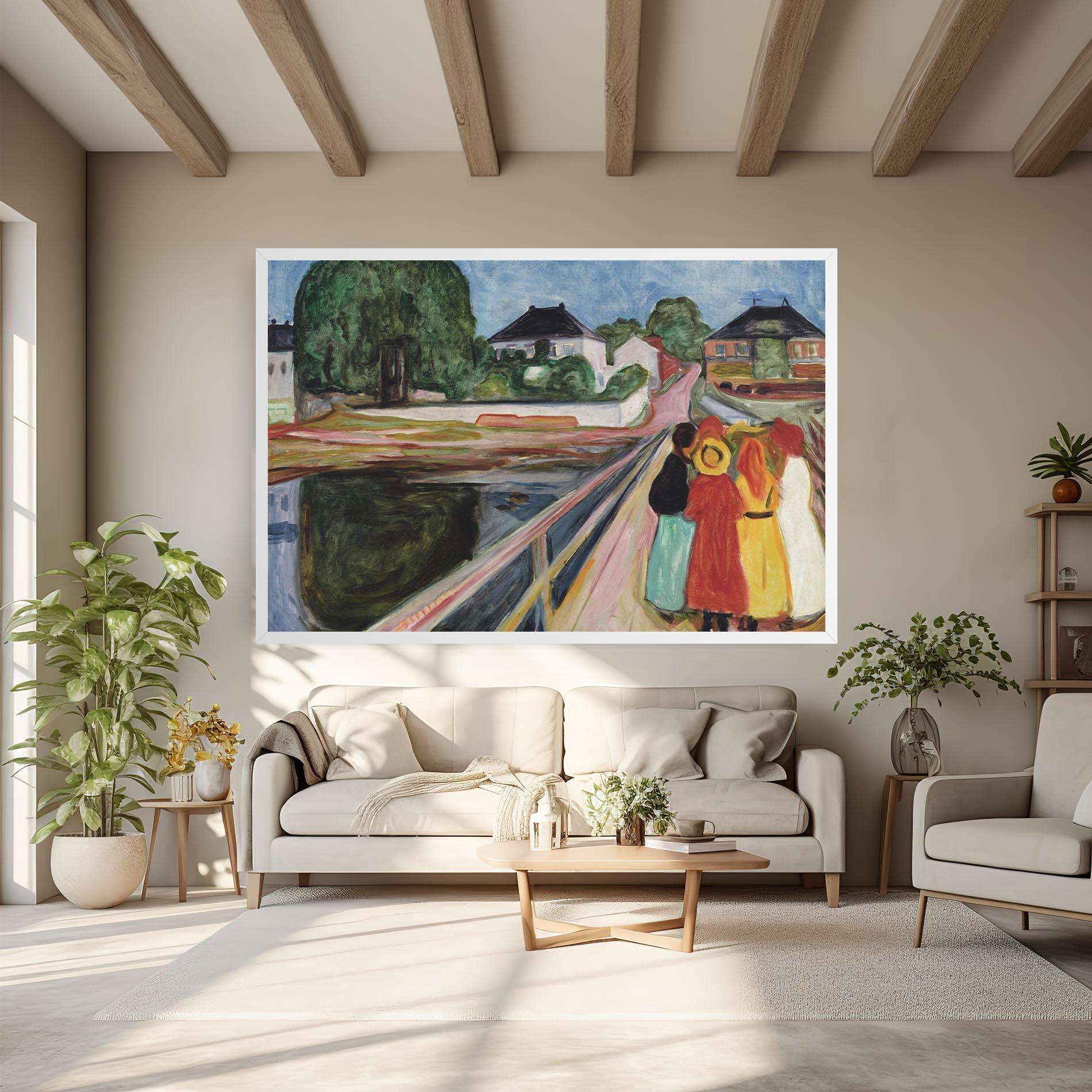 Vászonkép Pikene Pa Broen mockup 6