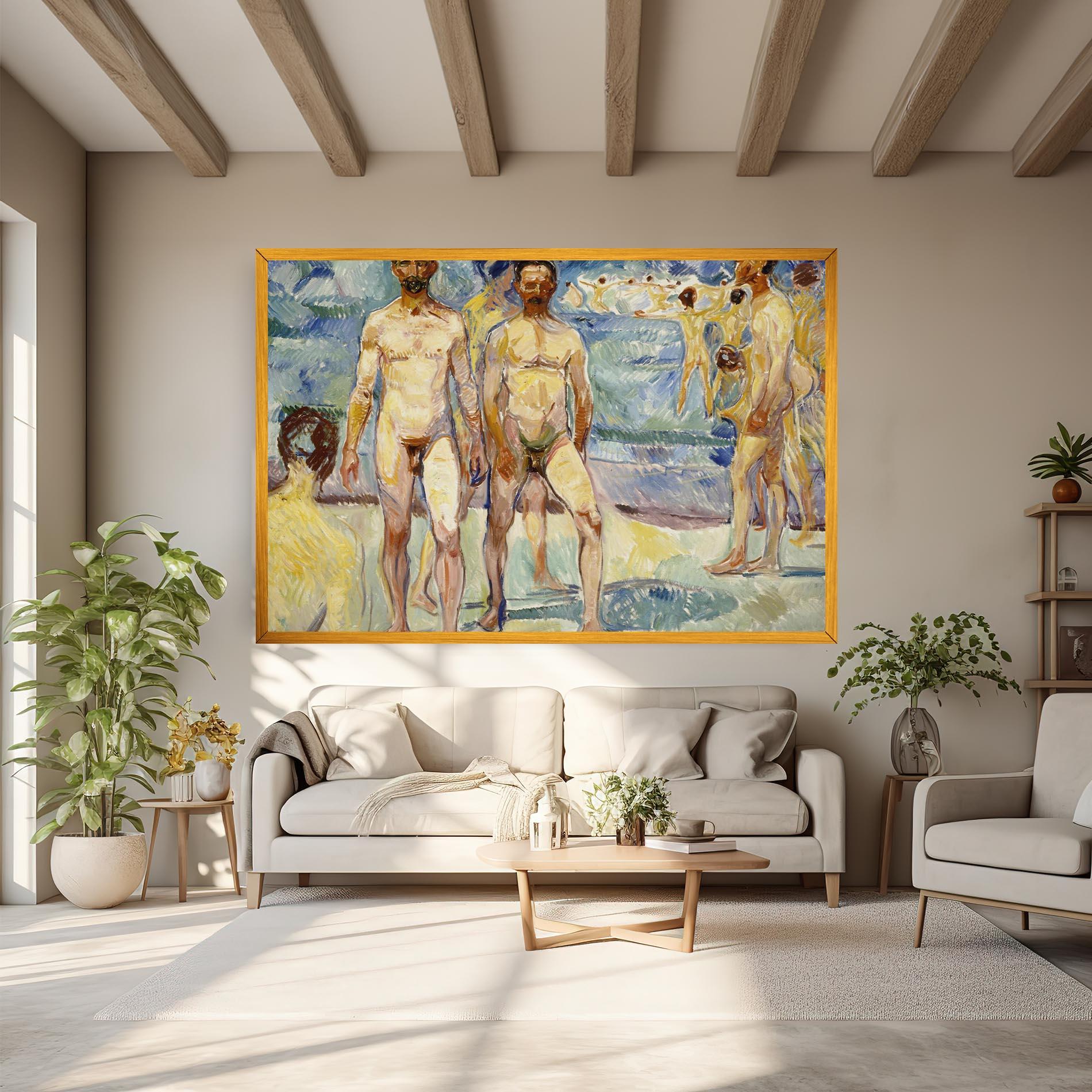 Vászonkép Bathing Men mockup 6