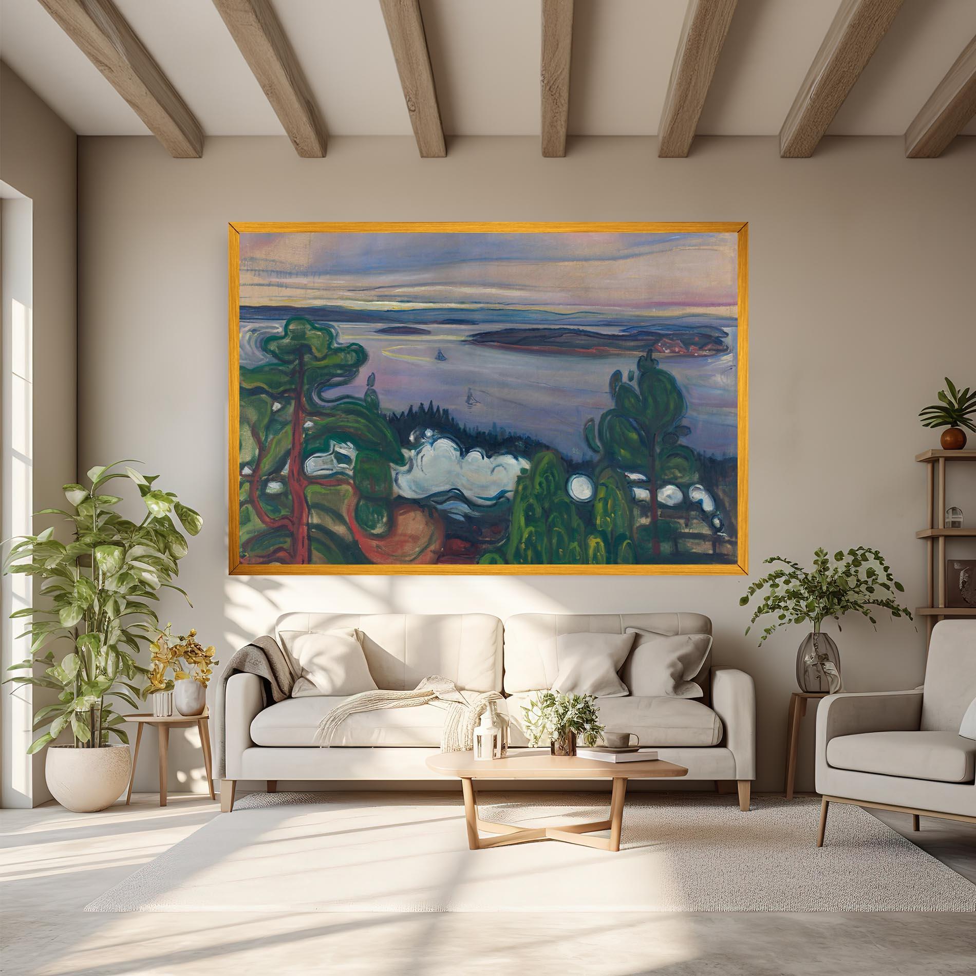 Vászonkép Train Smoke mockup 6