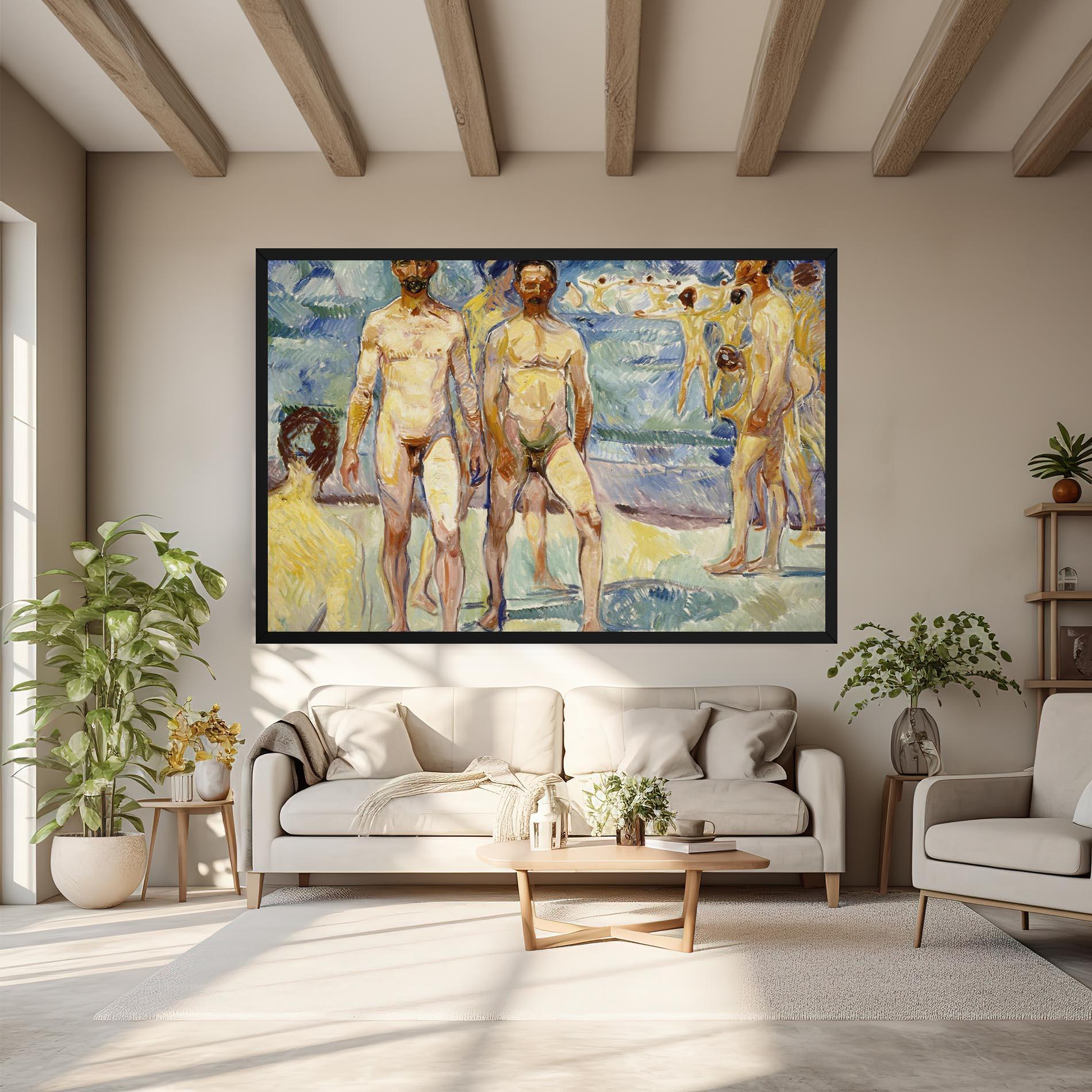 Vászonkép Bathing Men mockup 6