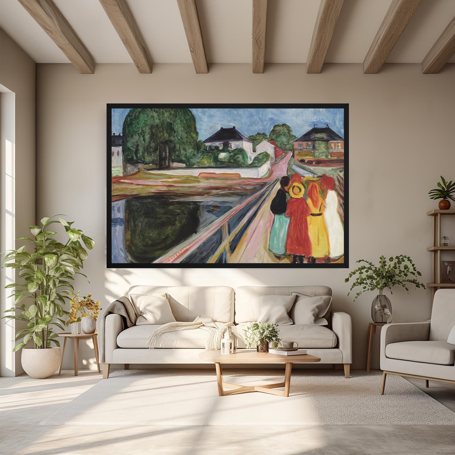 Vászonkép Pikene Pa Broen mockup 6