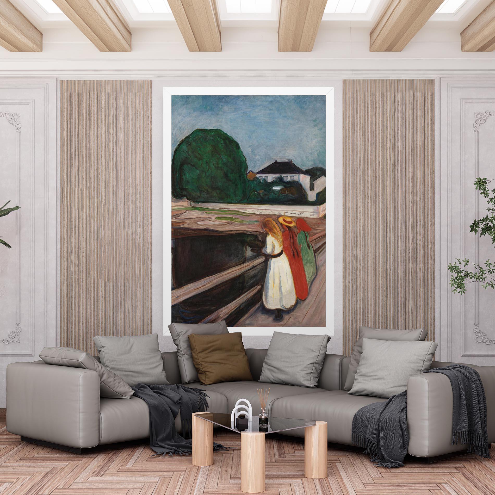 Vászonkép Girls On The Bridge mockup 6