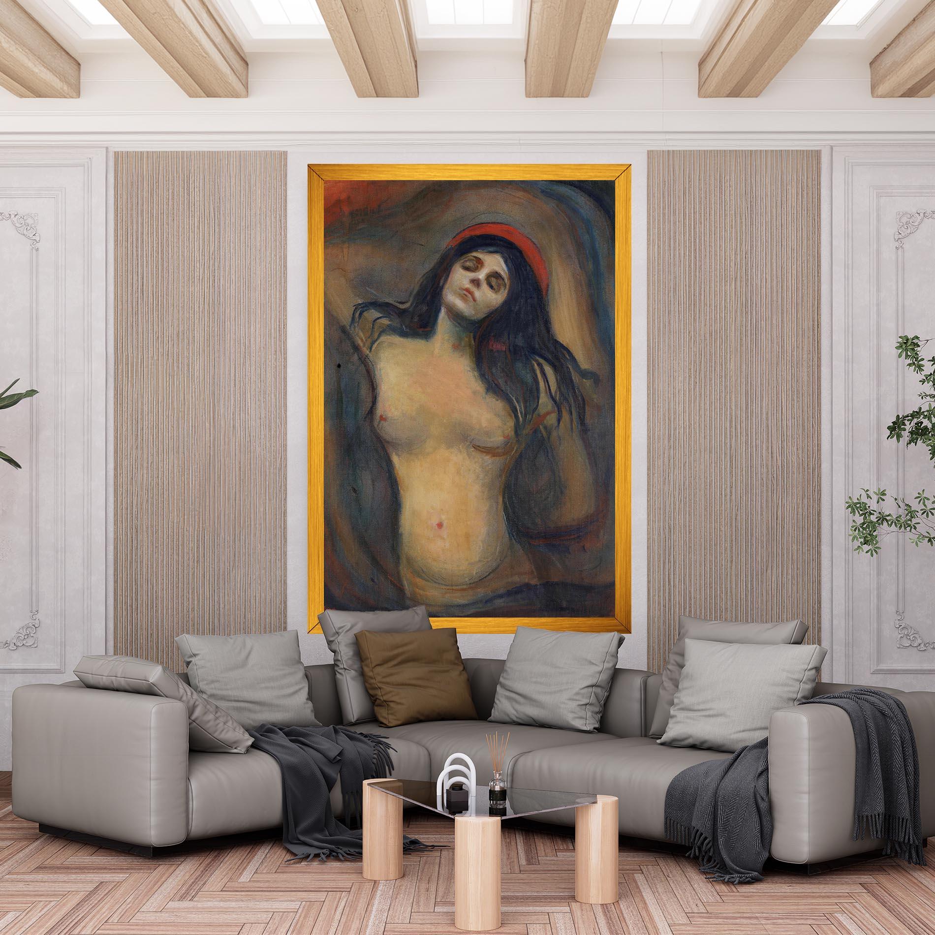 Vászonkép Madonna Oil Painting mockup 6