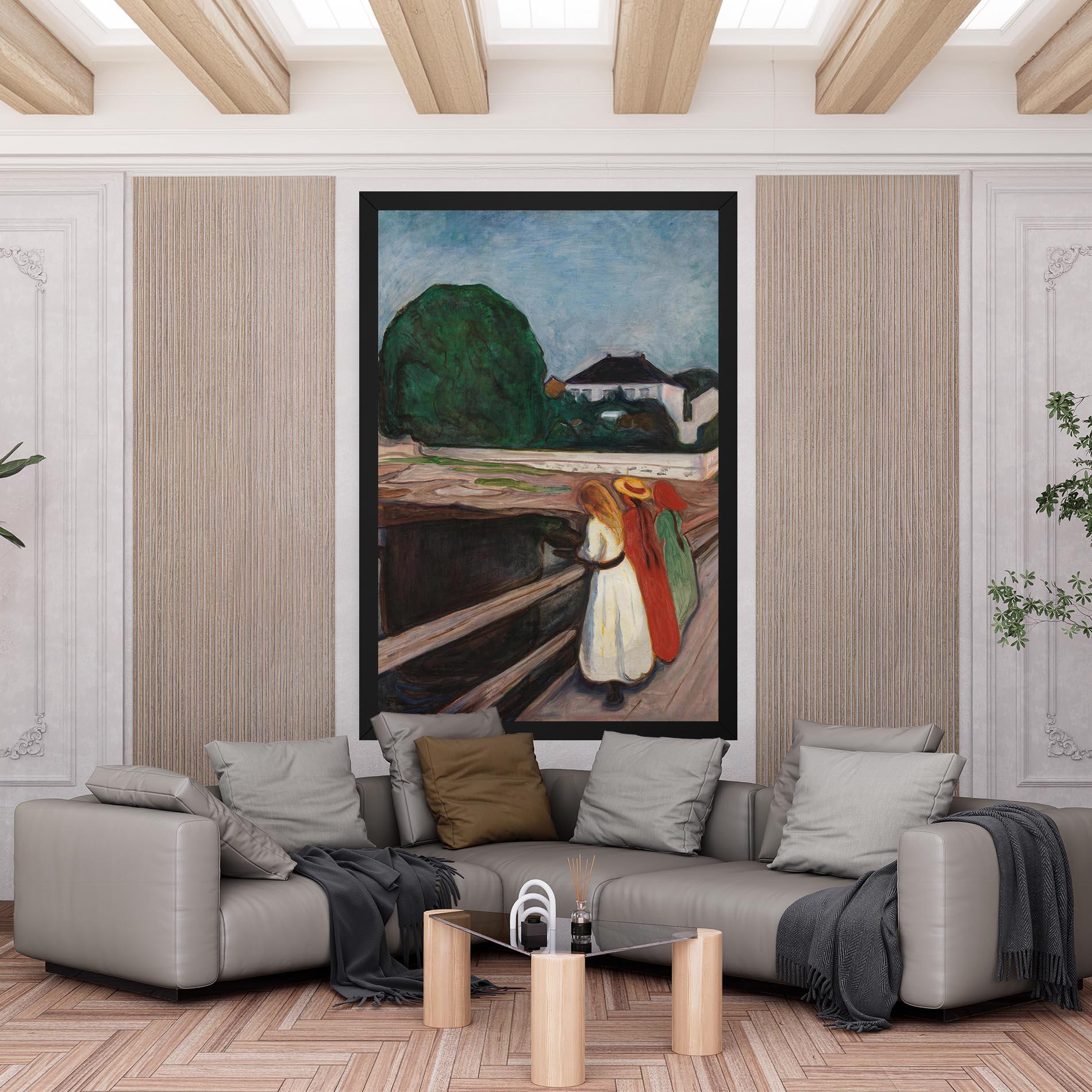 Vászonkép Girls On The Bridge mockup 6