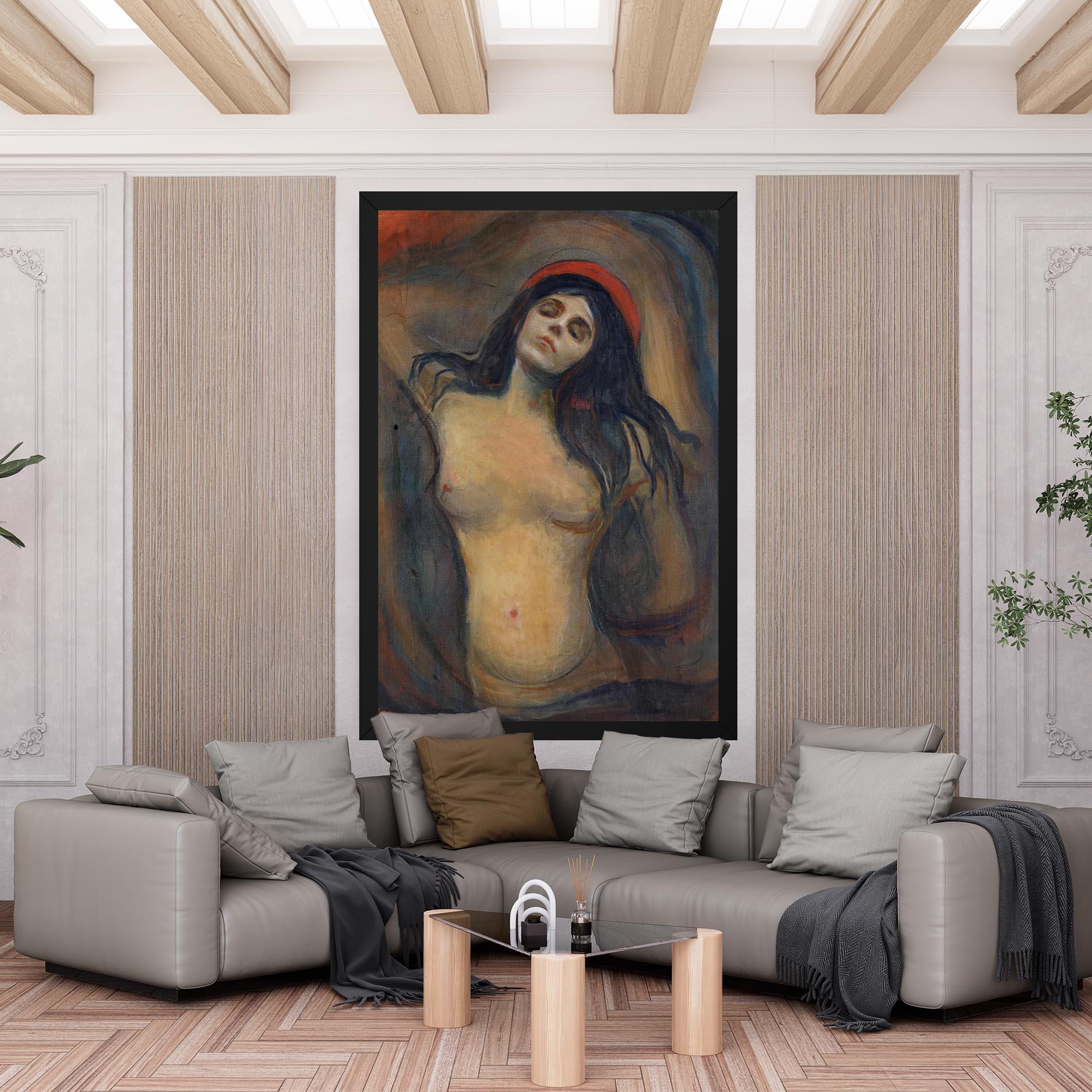 Vászonkép Madonna Oil Painting mockup 6