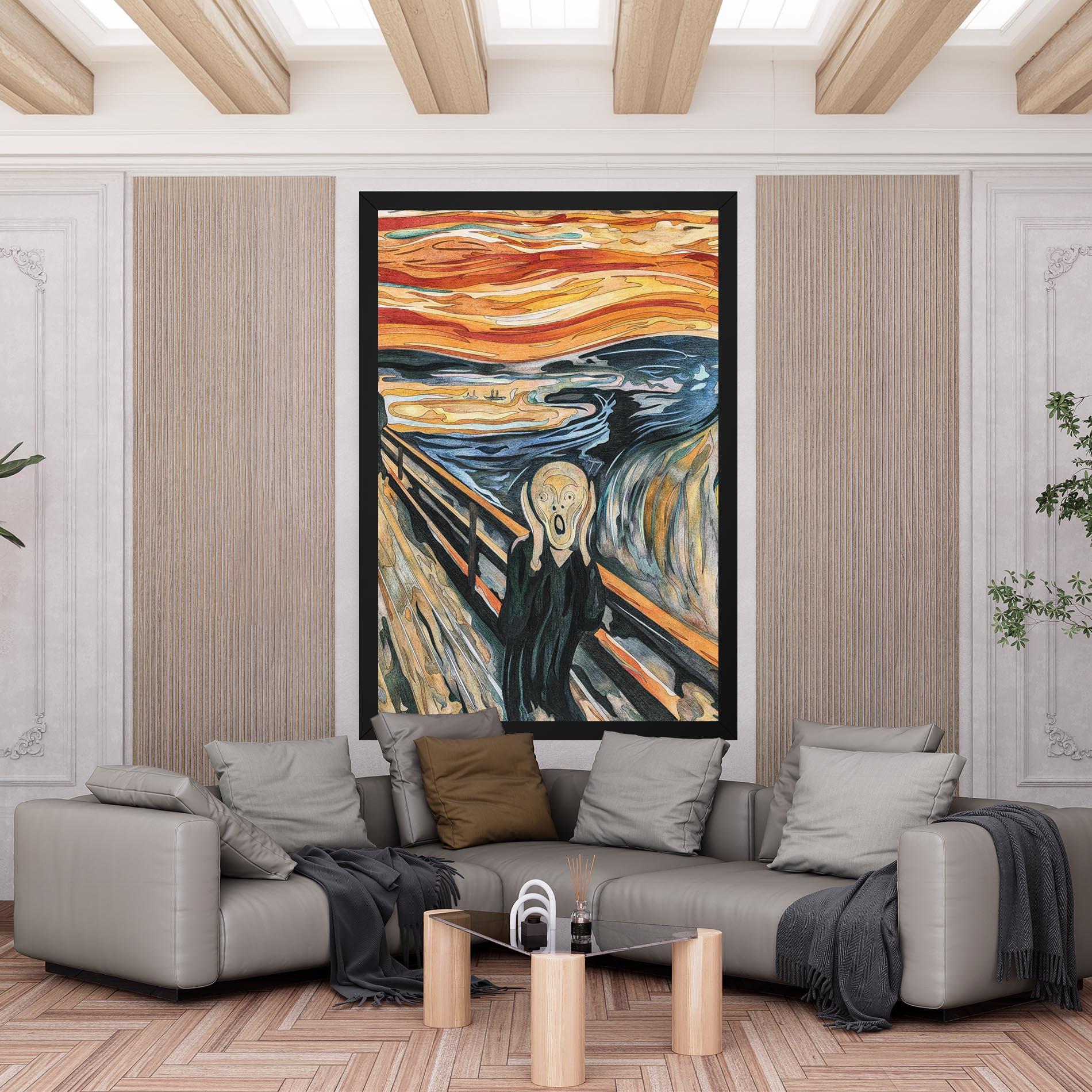 Vászonkép The Scream mockup 6
