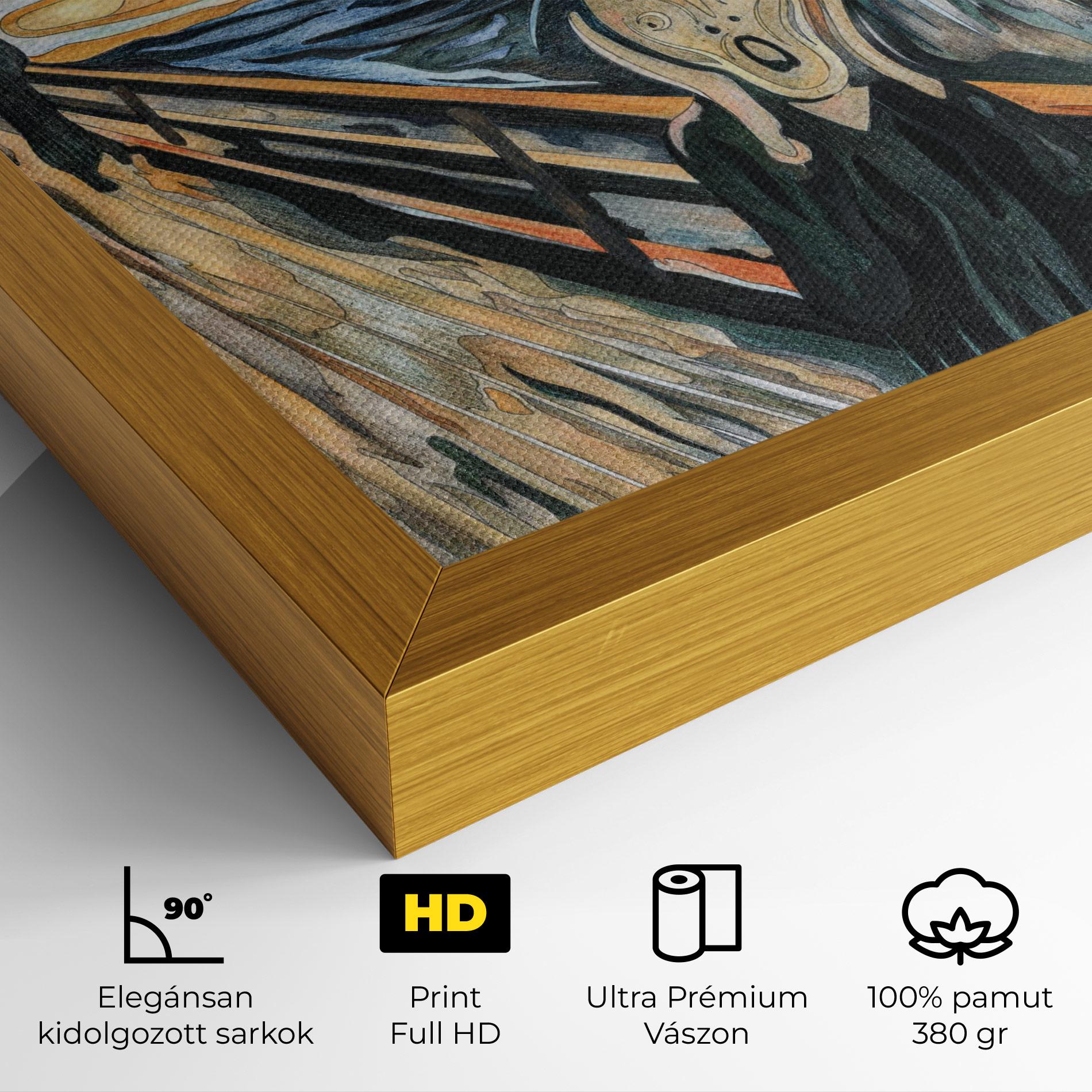 Vászonkép The Scream mockup 4