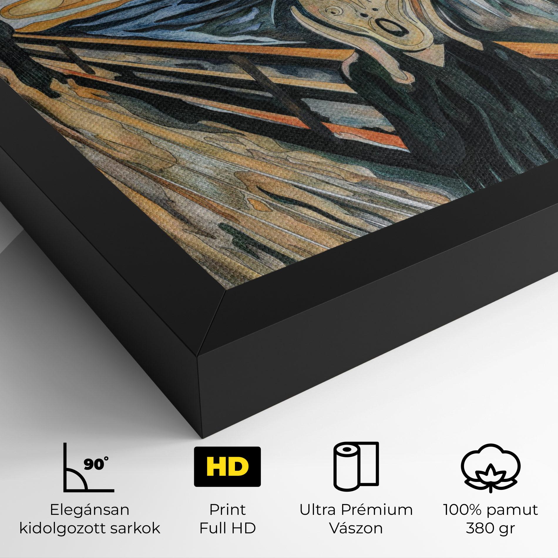 Vászonkép The Scream mockup 4