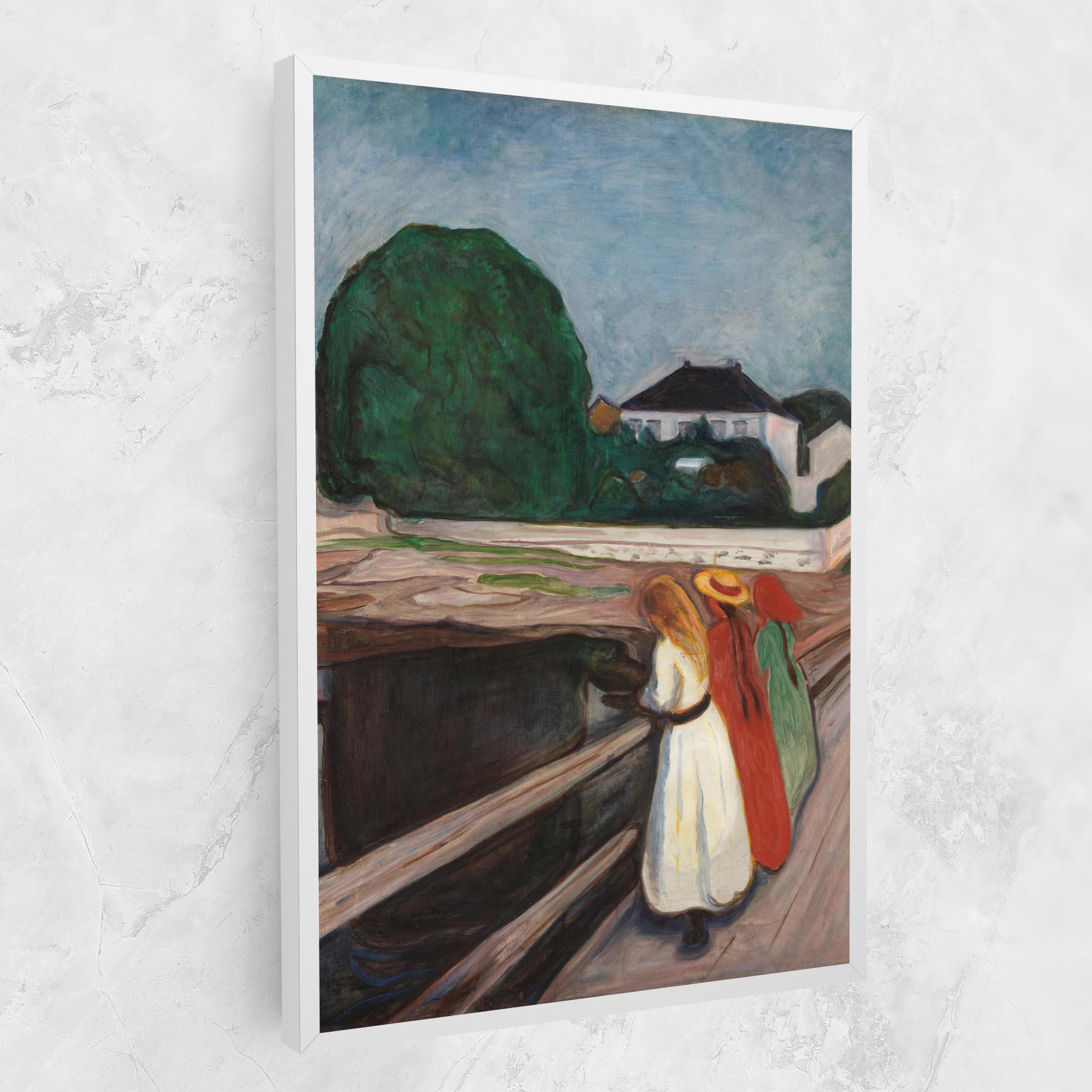 Vászonkép Girls On The Bridge mockup 1