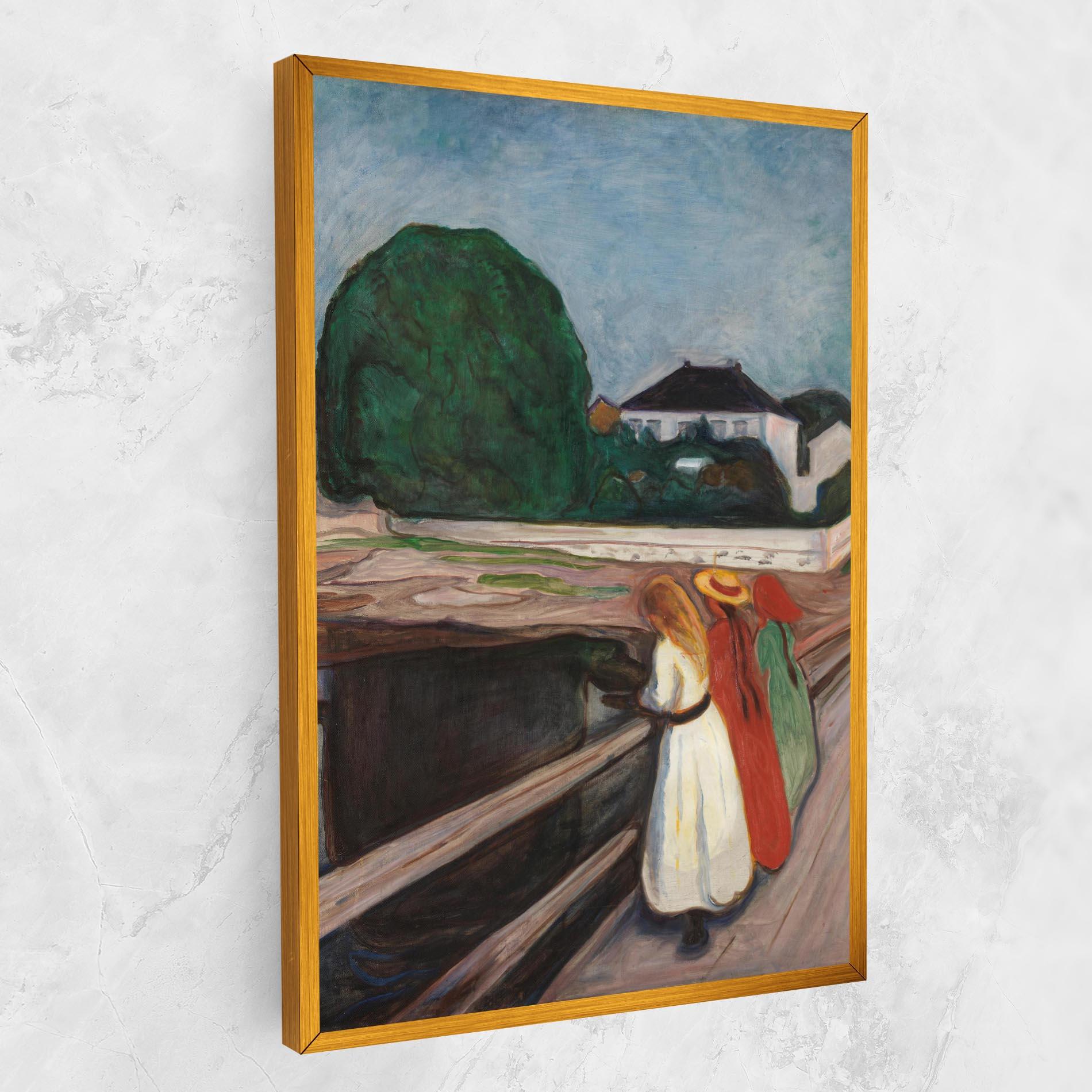 Vászonkép Girls On The Bridge mockup 1