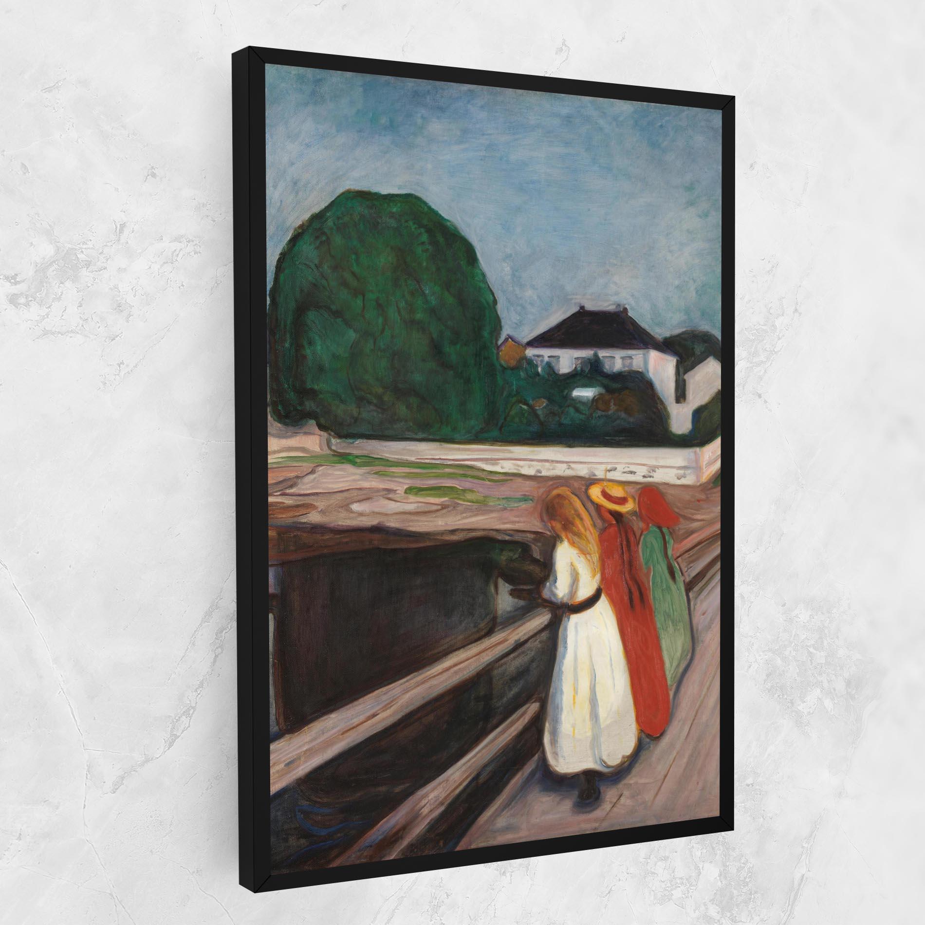 Vászonkép Girls On The Bridge mockup 1