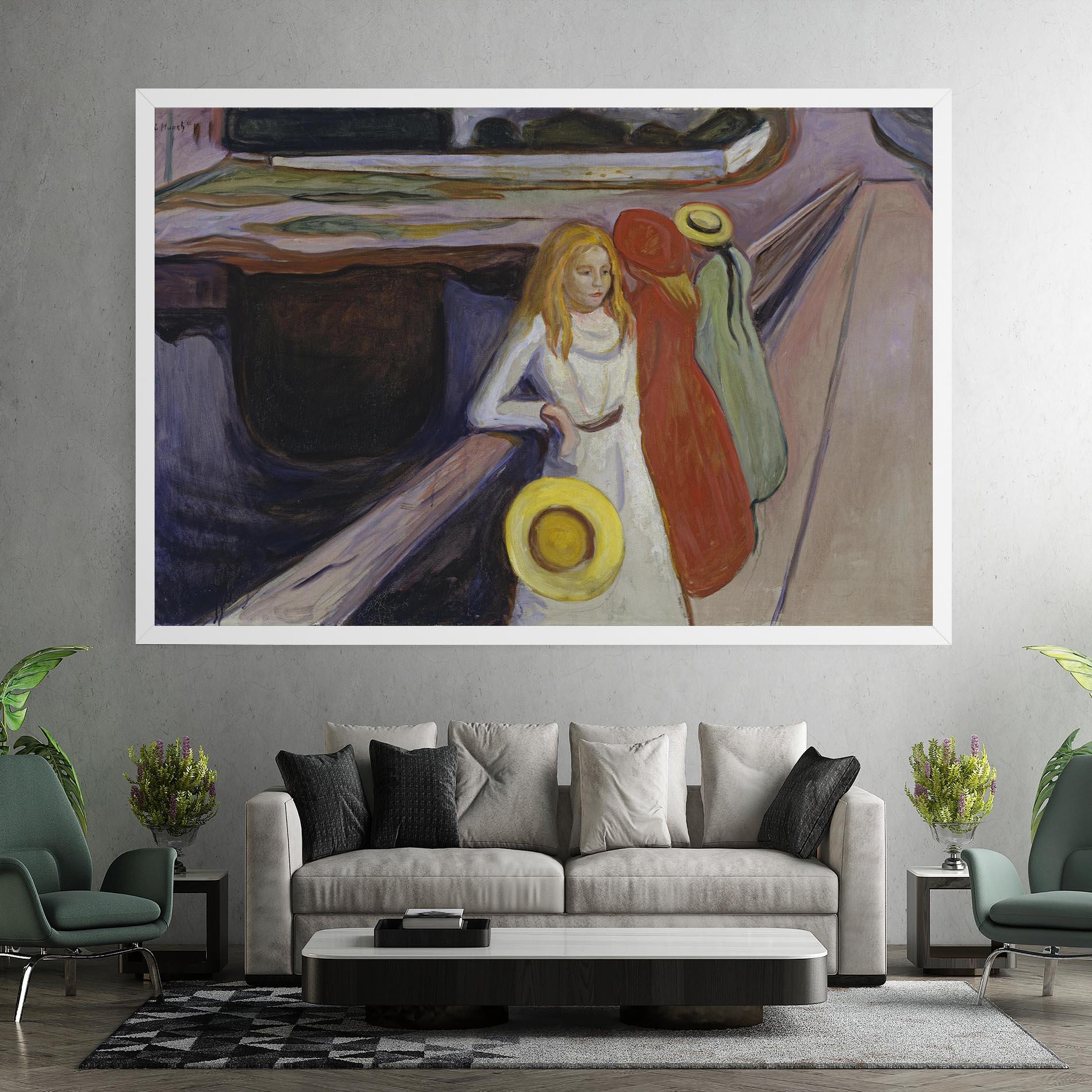 Vászonkép Bridge Girls mockup 7