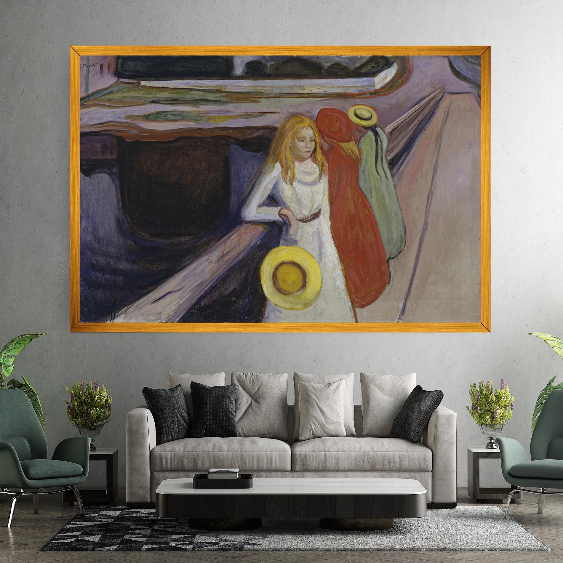 Vászonkép Bridge Girls mockup 7