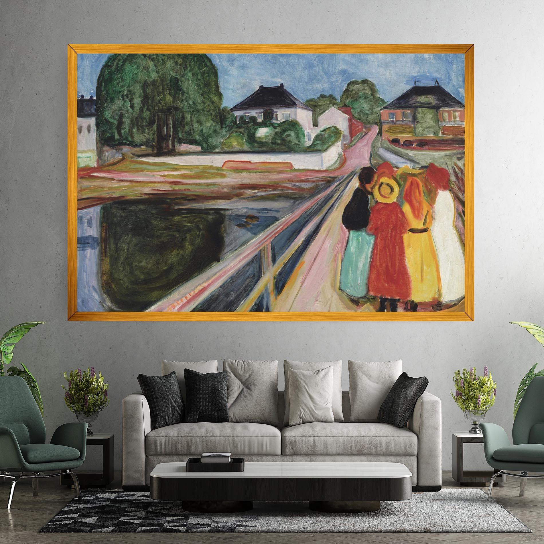 Vászonkép Pikene Pa Broen mockup 7