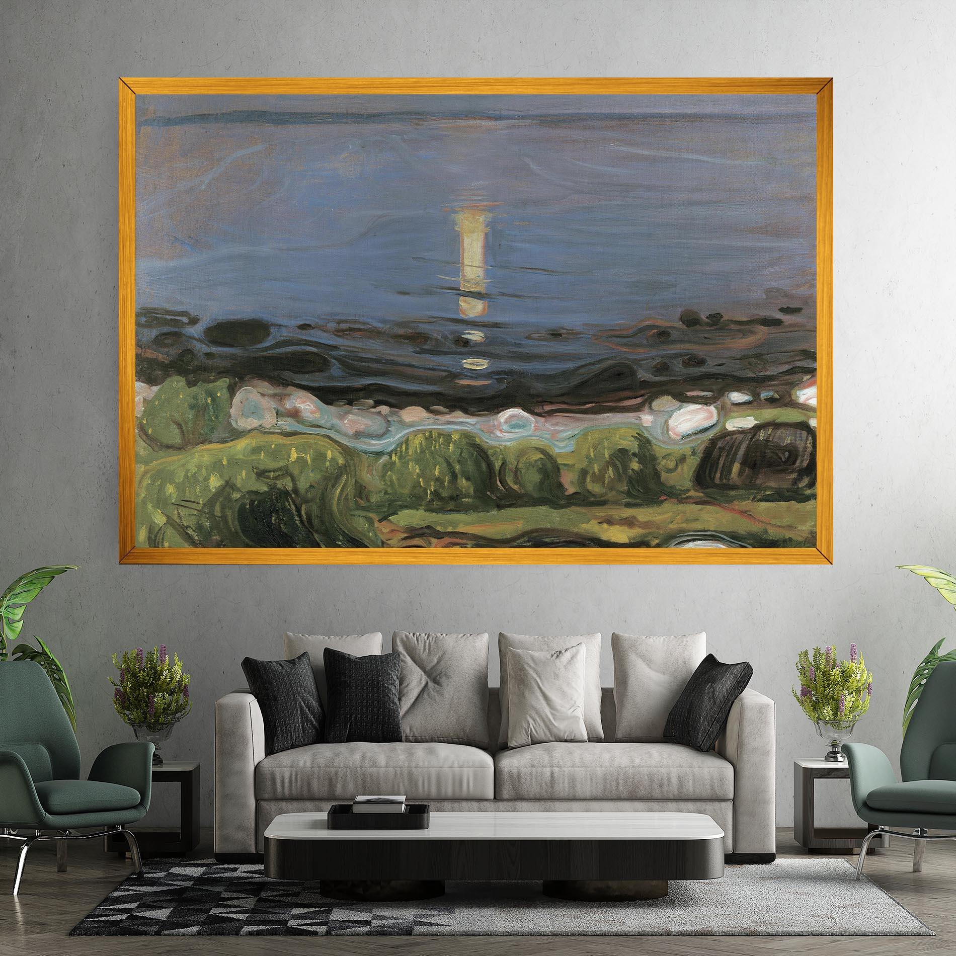 Vászonkép Summer Night Beach mockup 7