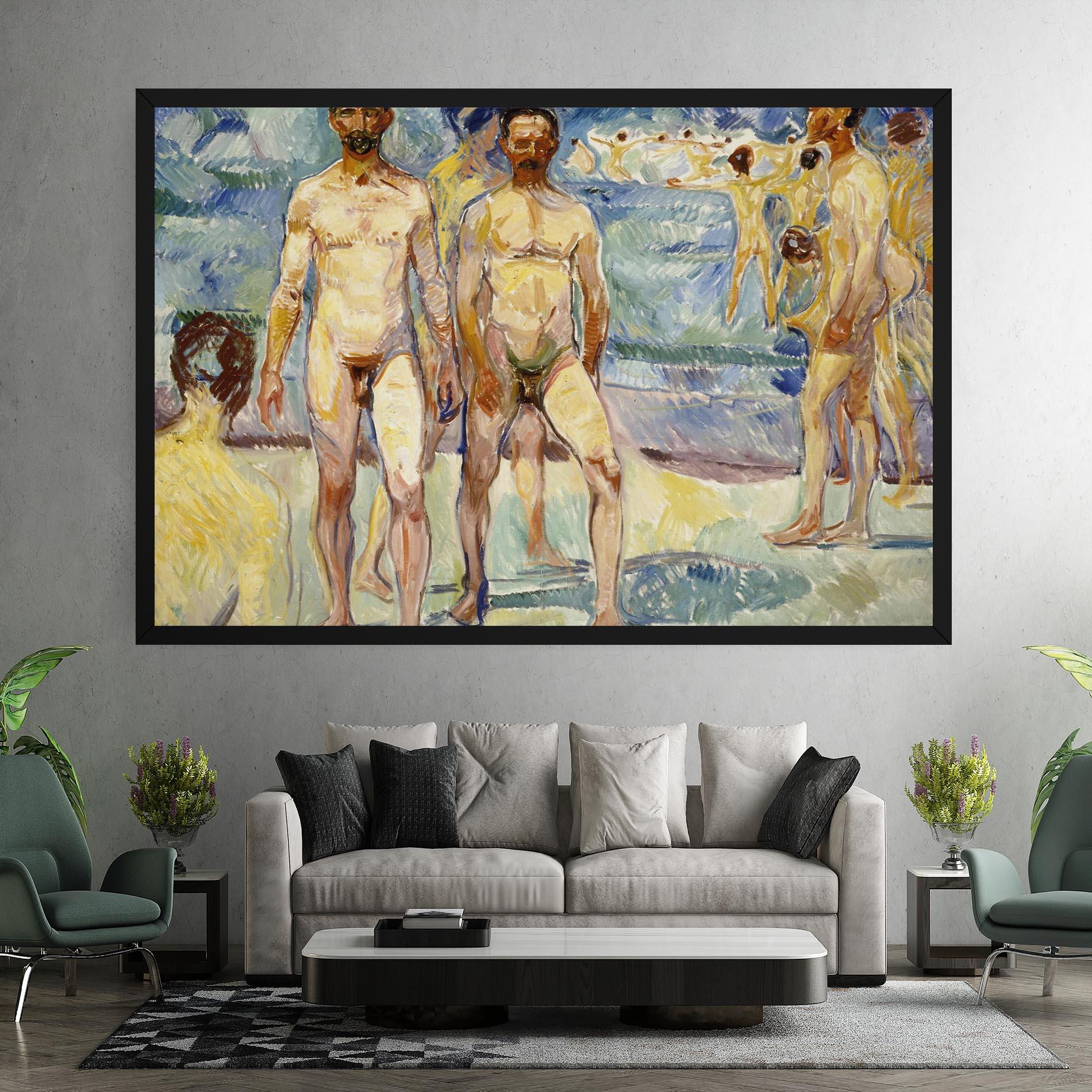 Vászonkép Bathing Men mockup 7