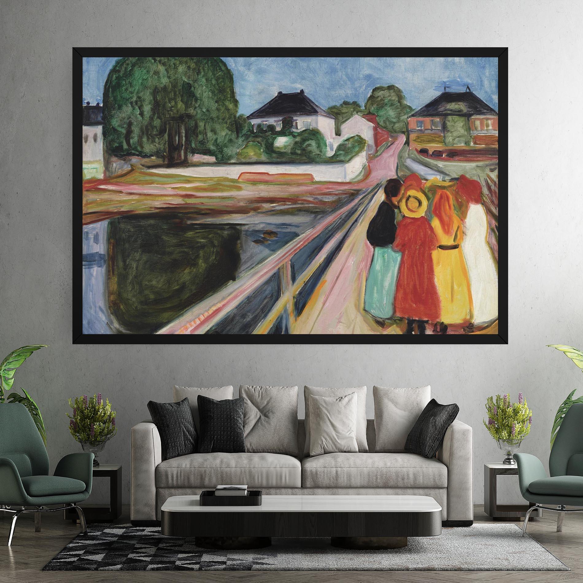 Vászonkép Pikene Pa Broen mockup 7