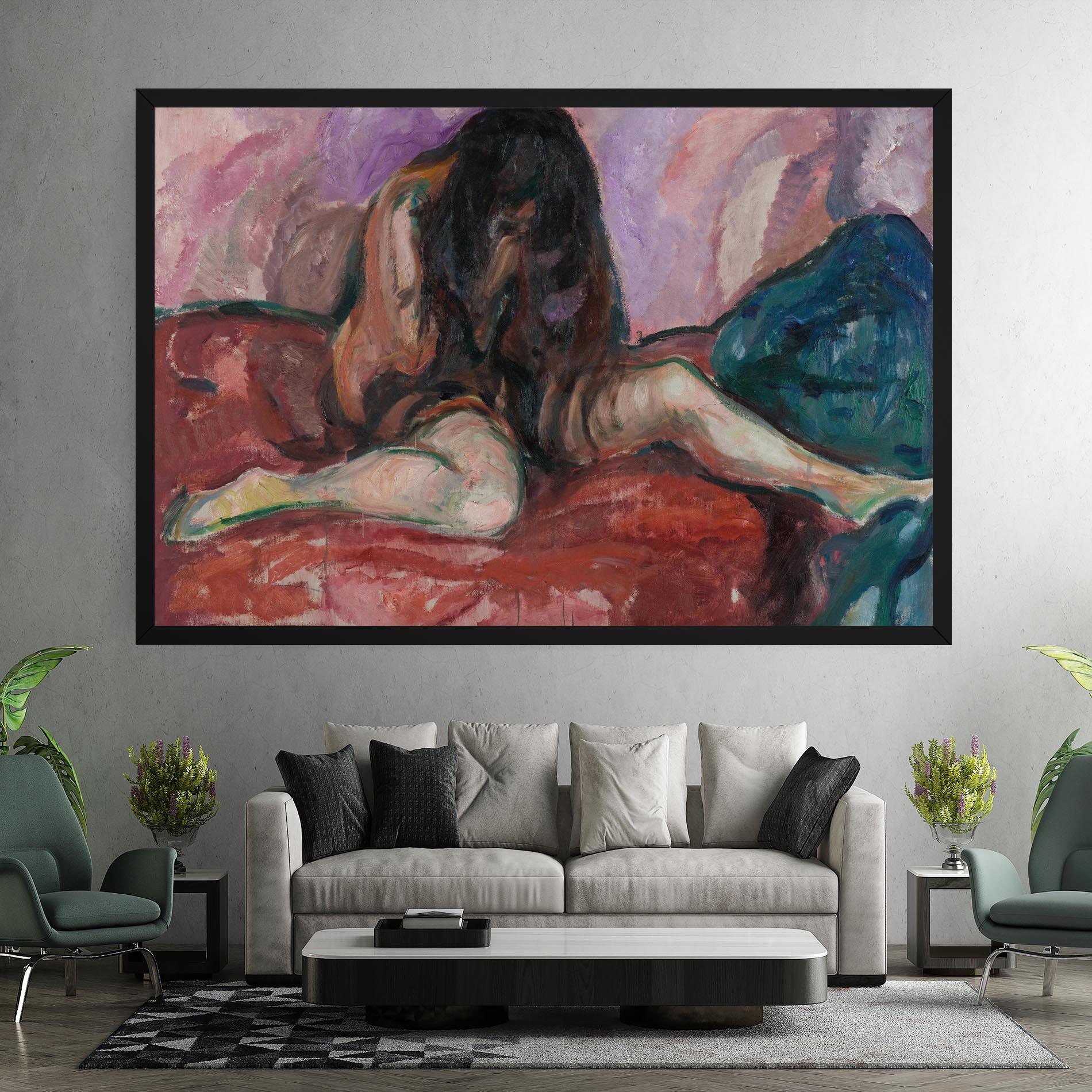 Vászonkép Weeping Nude mockup 7