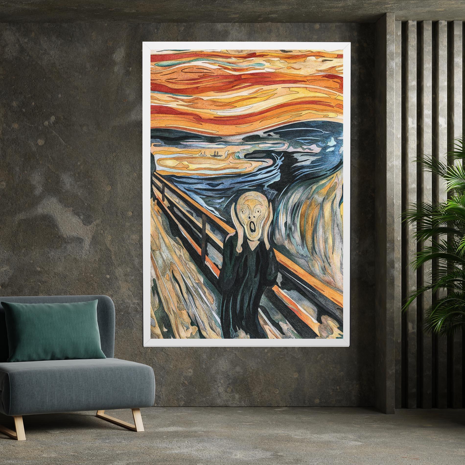 Vászonkép The Scream mockup 7