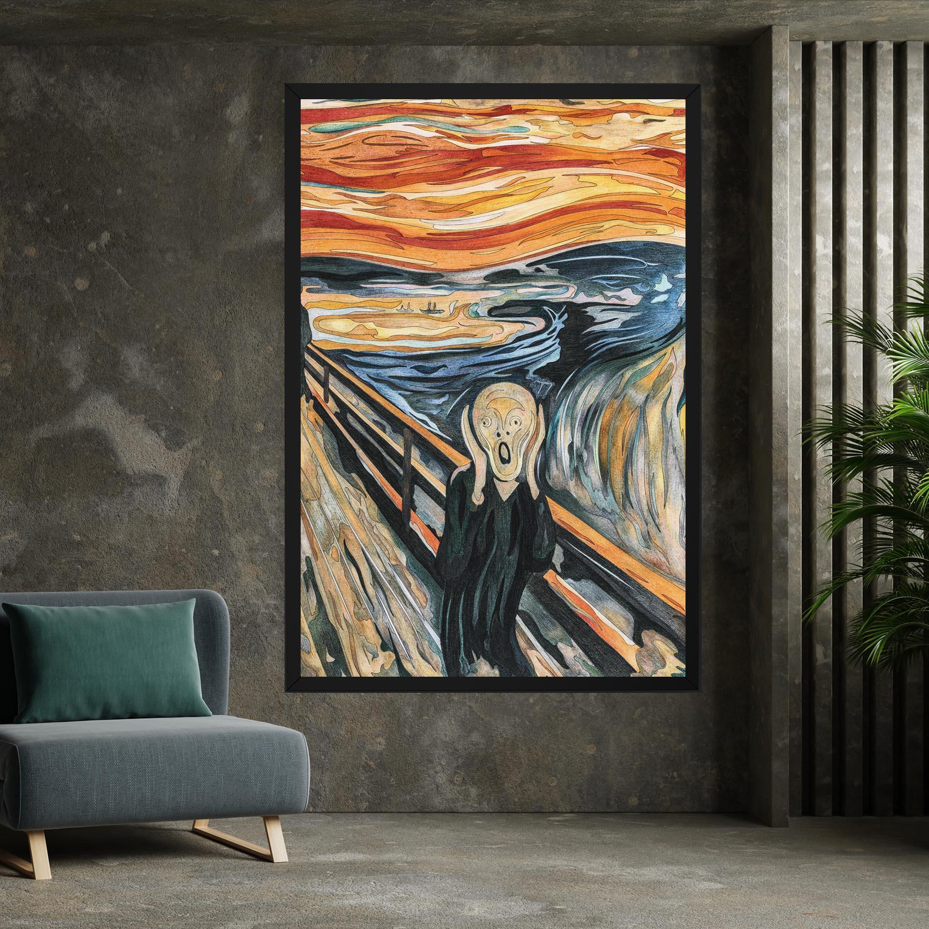Vászonkép The Scream mockup 7